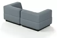 Фото №5 Сиб МОД3. модульный диван Экокожа Лайт Грей