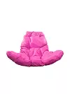 Фото №5 Подвесное кресло ДОЛЬКА с ротангом серый розовая подушка БЕЗ СТОЙКИ