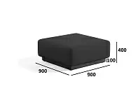 Фото №3 Сиб пуф Экокожа Блэк