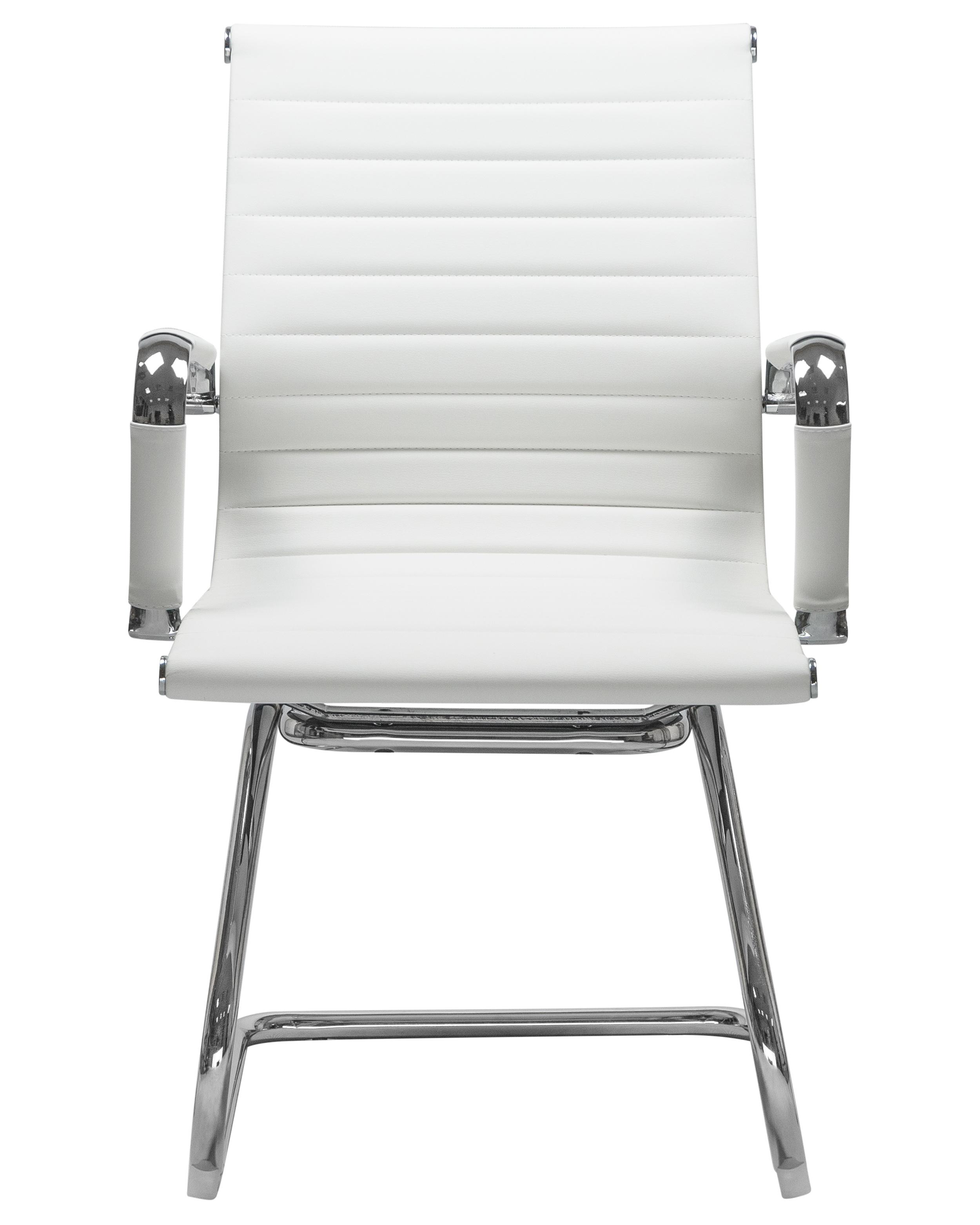 Фото №7 Офисное кресло для посетителей DOBRIN CODY белый хромированная сталь LMR-102N