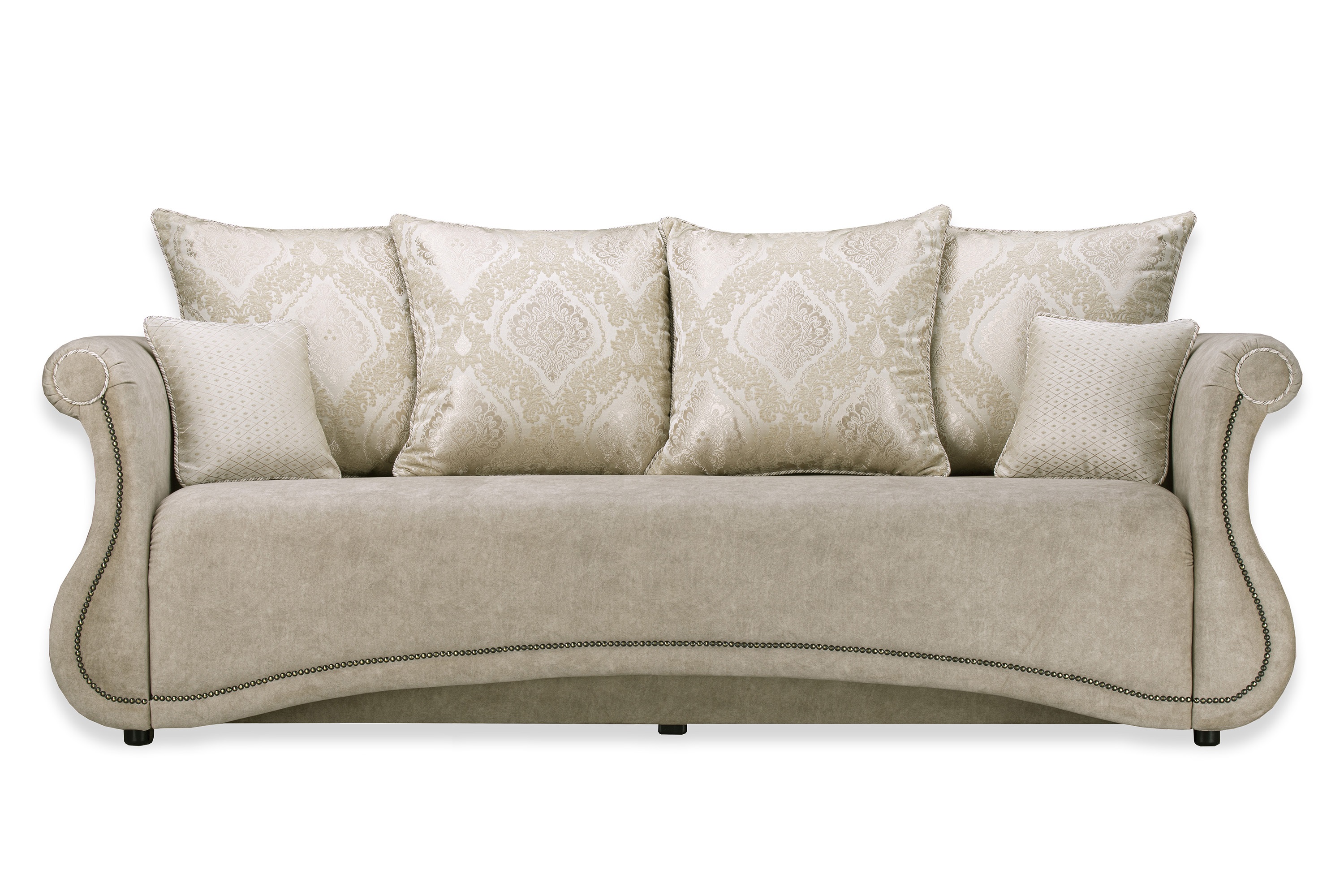 Фото №15 Дарем Оптима диван-кровать велюр Ноэль Ивори Сопрано крем
