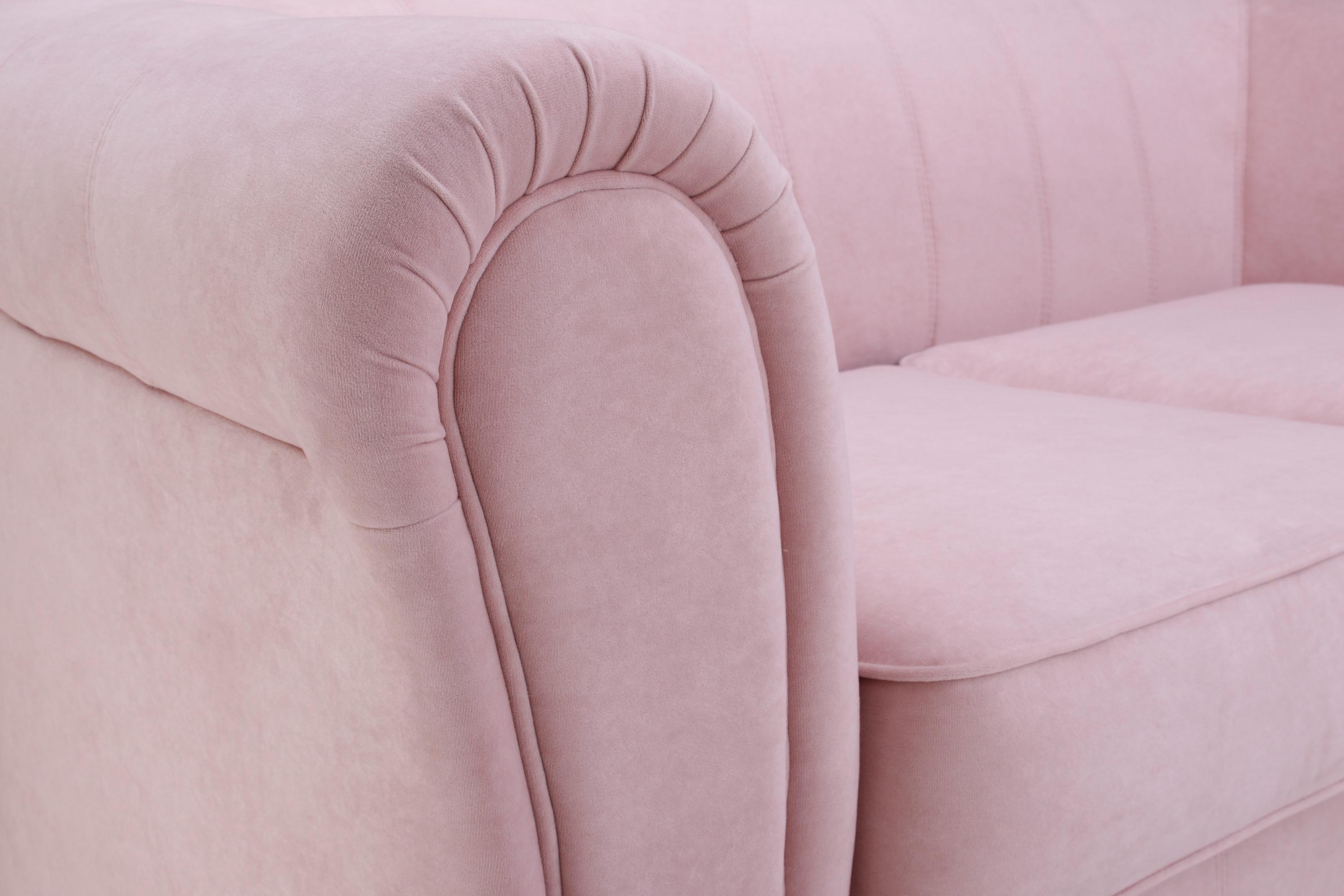 Фото №10 Бруклин Премиум двухместный диван-кровать велюр Ультра Роз