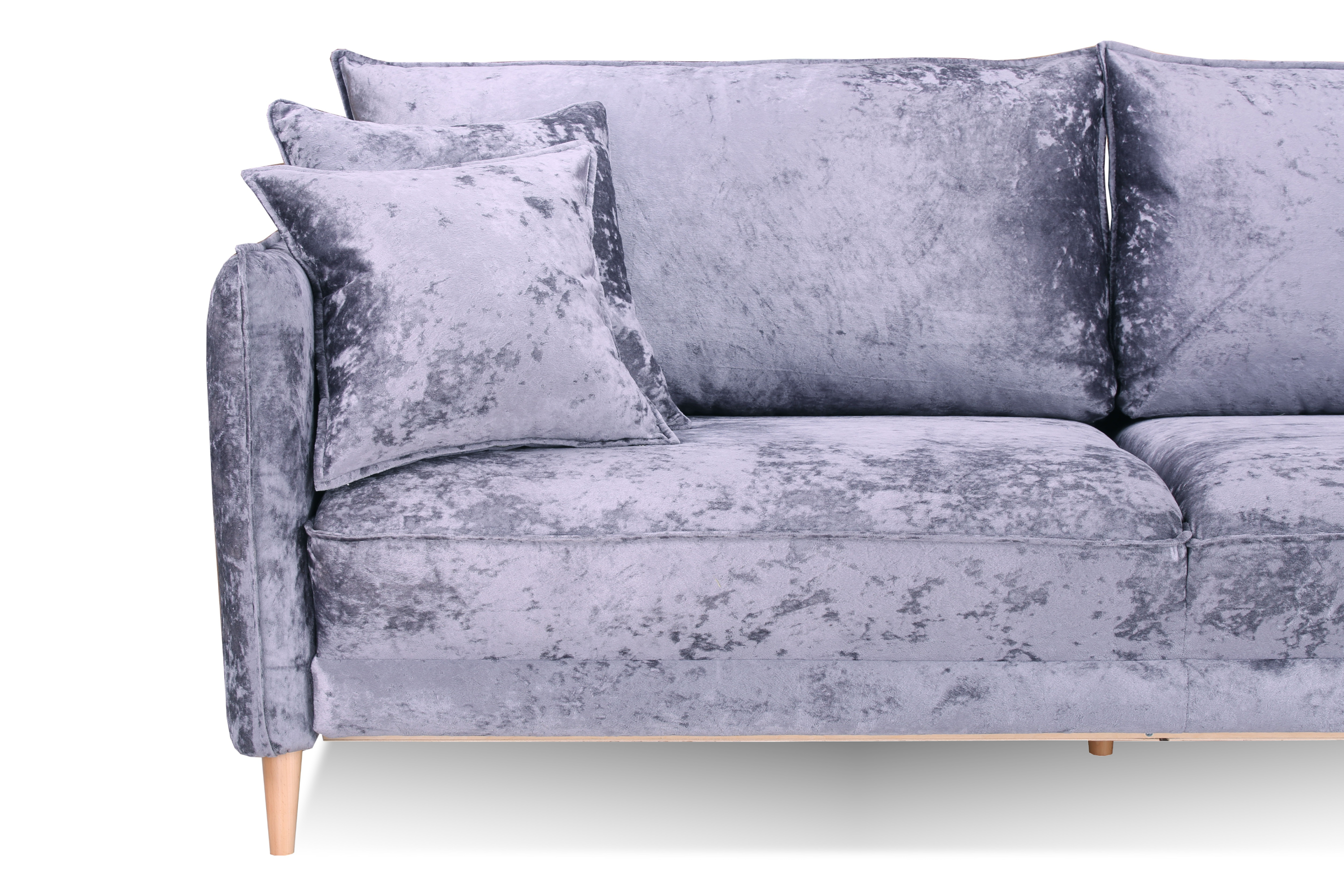 Фото Йорк Премиум диван-кровать плюш Мадейра смоки 9