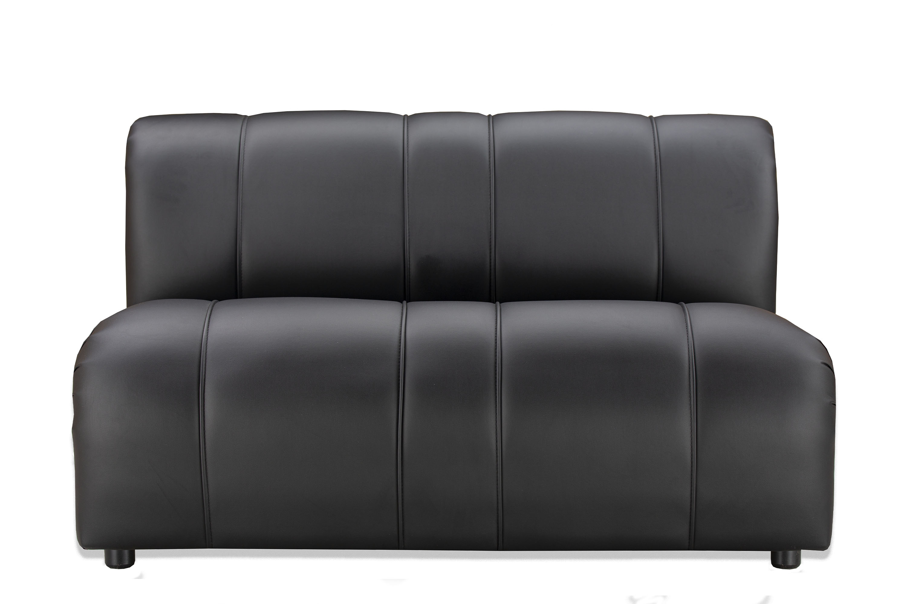 Фото №12 Ригель двухместный диван без подлокотников Экокожа Блэк