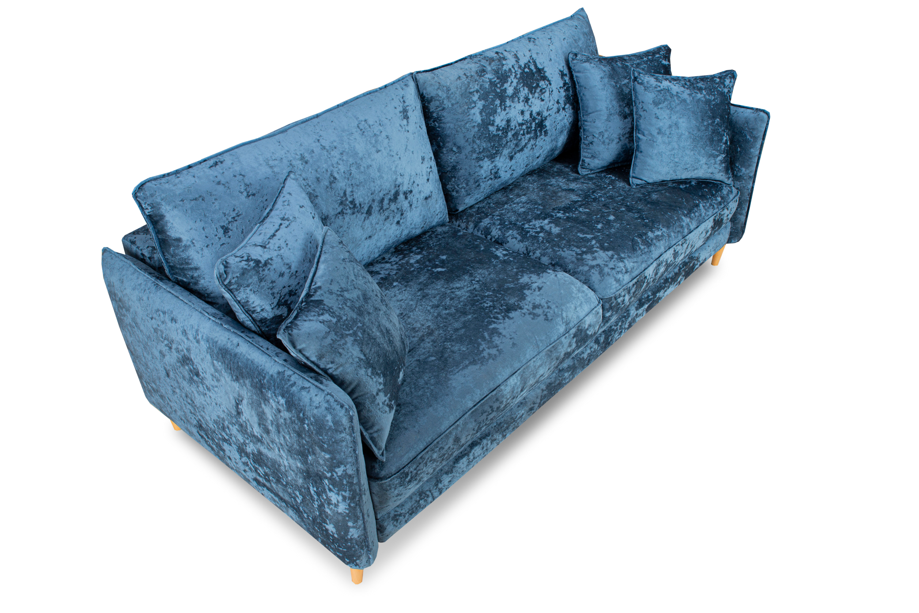 Фото Йорк Премиум диван-кровать плюш Мадейра блю 10