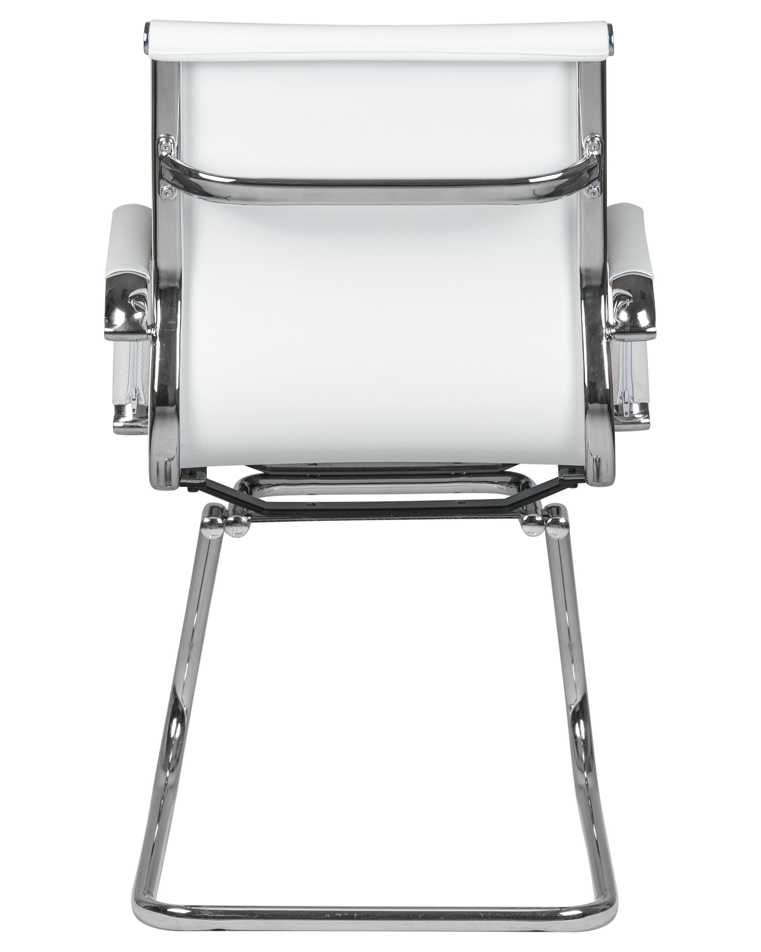 Фото №3 Офисное кресло для посетителей DOBRIN CODY белый хромированная сталь LMR-102N