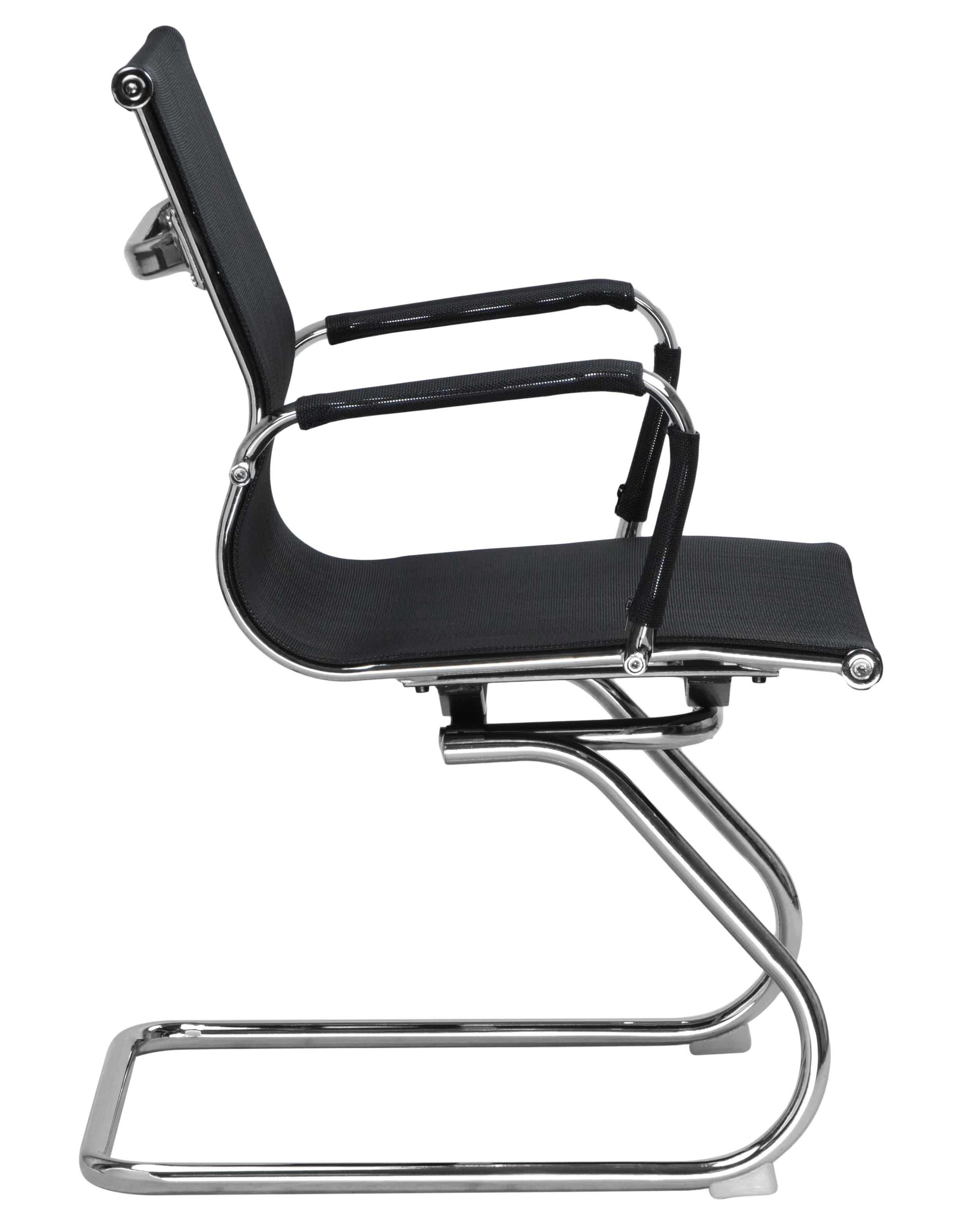Фото №3 Офисное кресло для посетителей DOBRIN CODY MESH черный цвет основания хромированная сталь LMR-102N