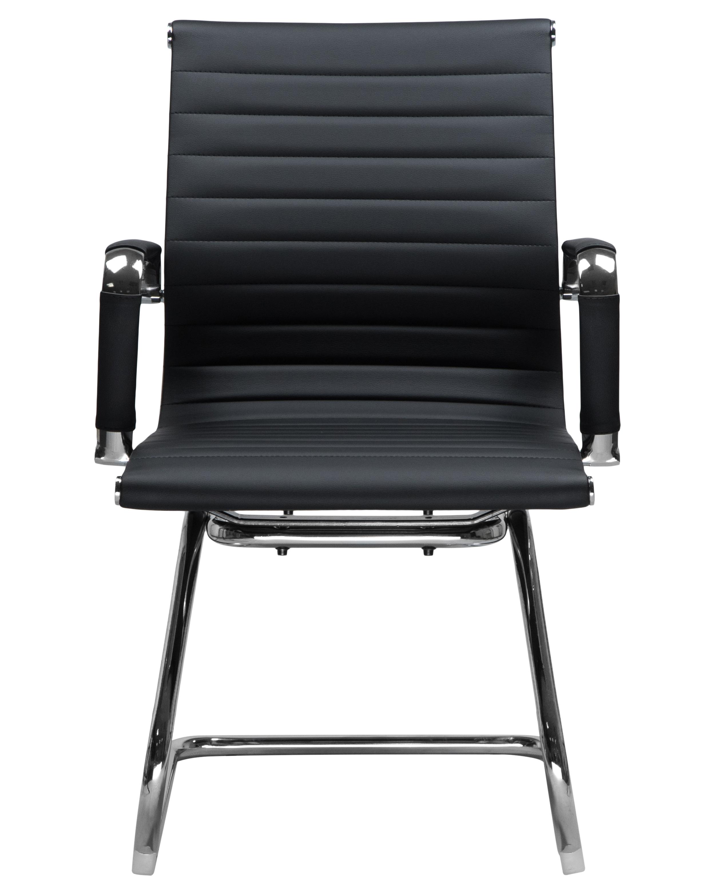 Фото Офисное кресло для посетителей DOBRIN CODY черный хромированная сталь LMR-102N 12