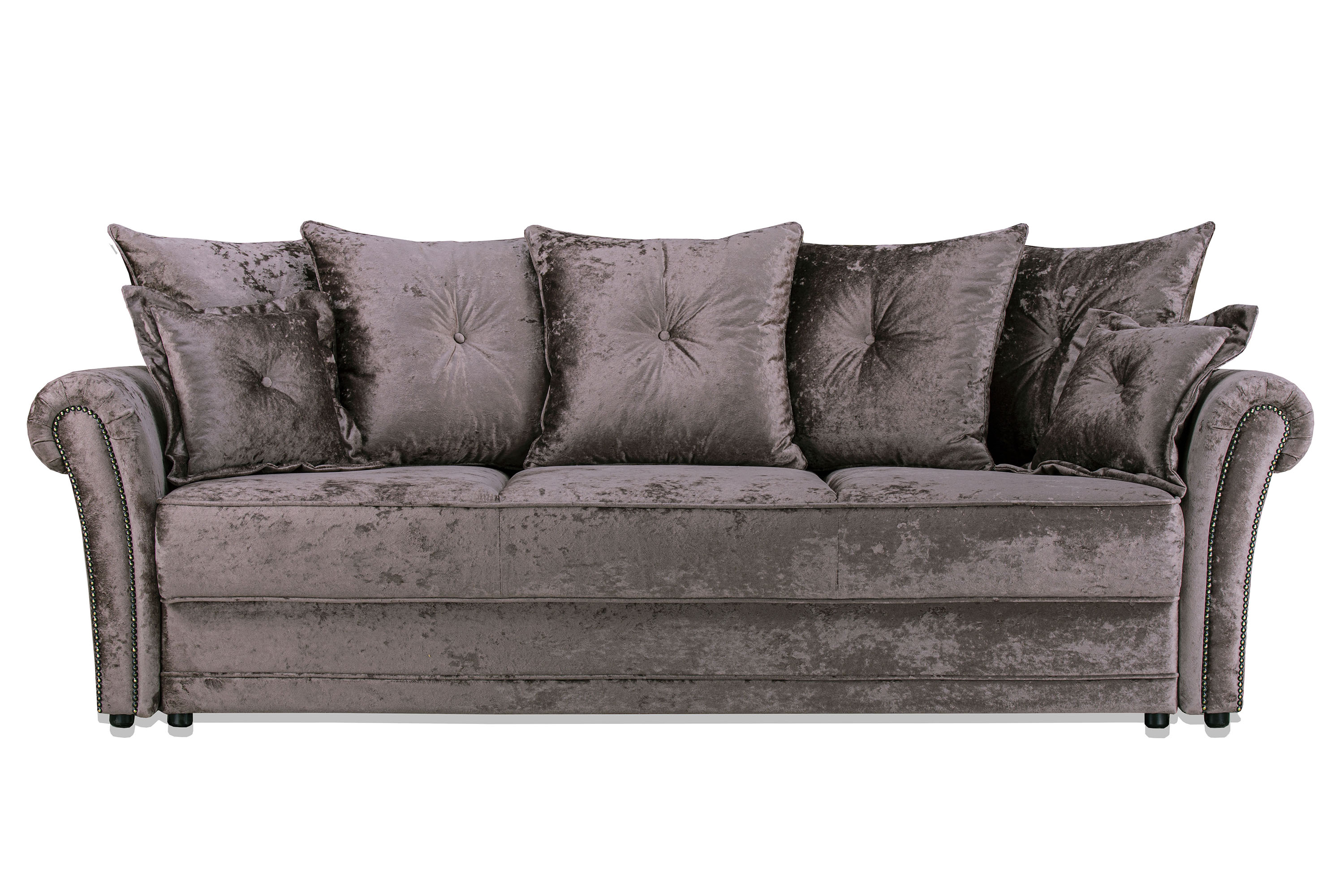 Фото №11 Мерсер Премиум диван-кровать плюш Мадейра Кофе