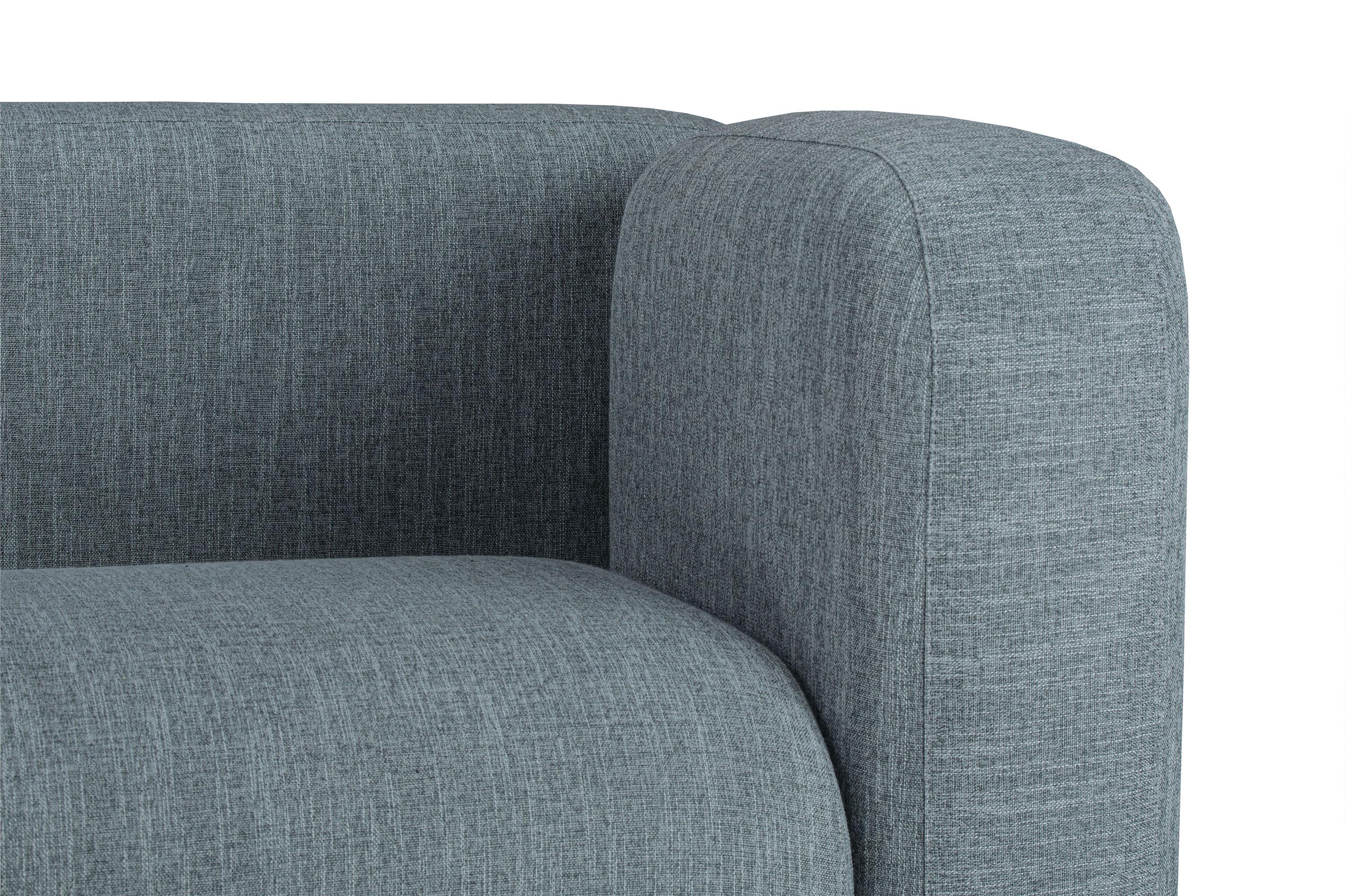Фото Квадрато двухместный диван рогожка Орион Мист 3