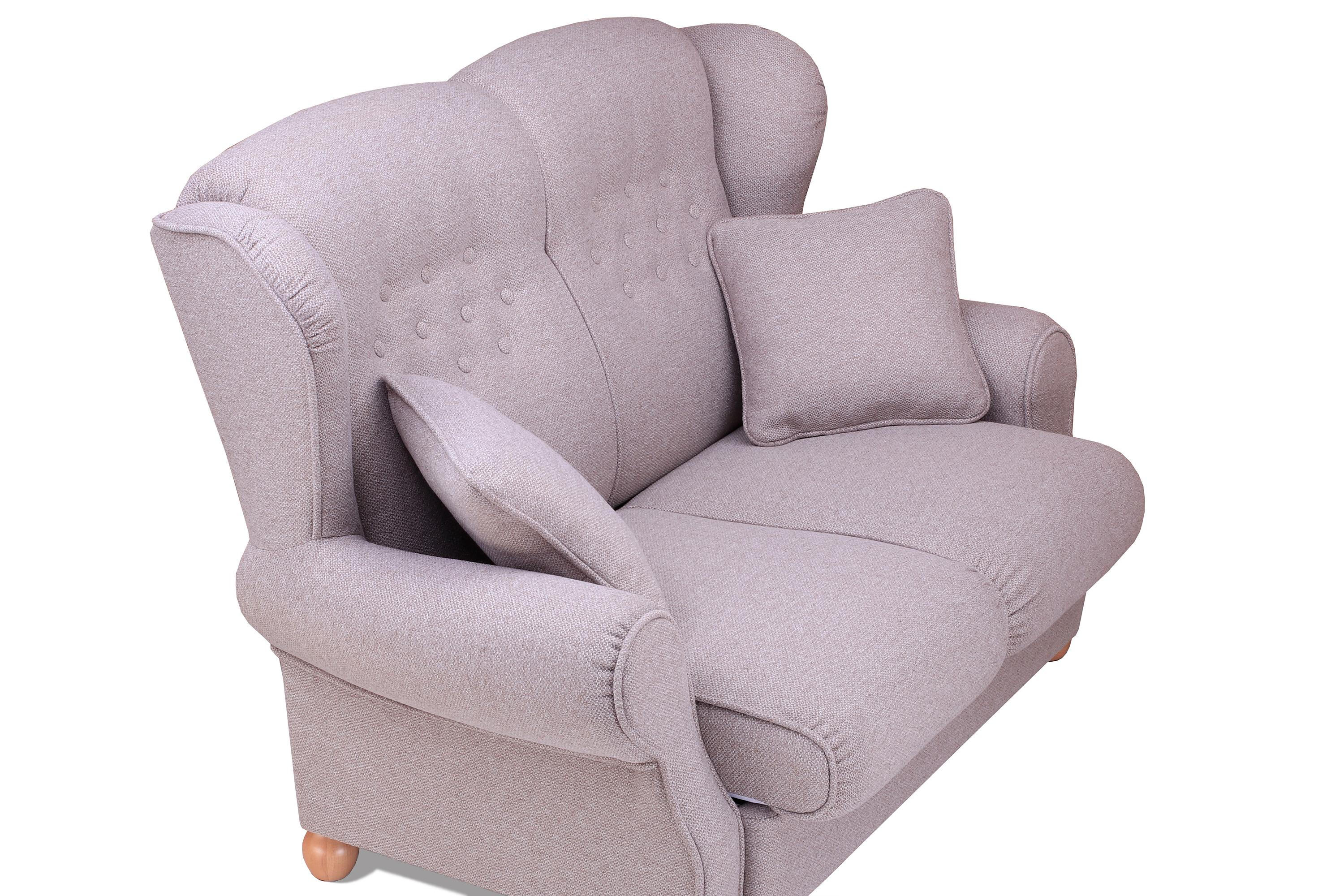 Фото №4 Ланкастер двухместный диван-кровать рогожка Аполло мокка