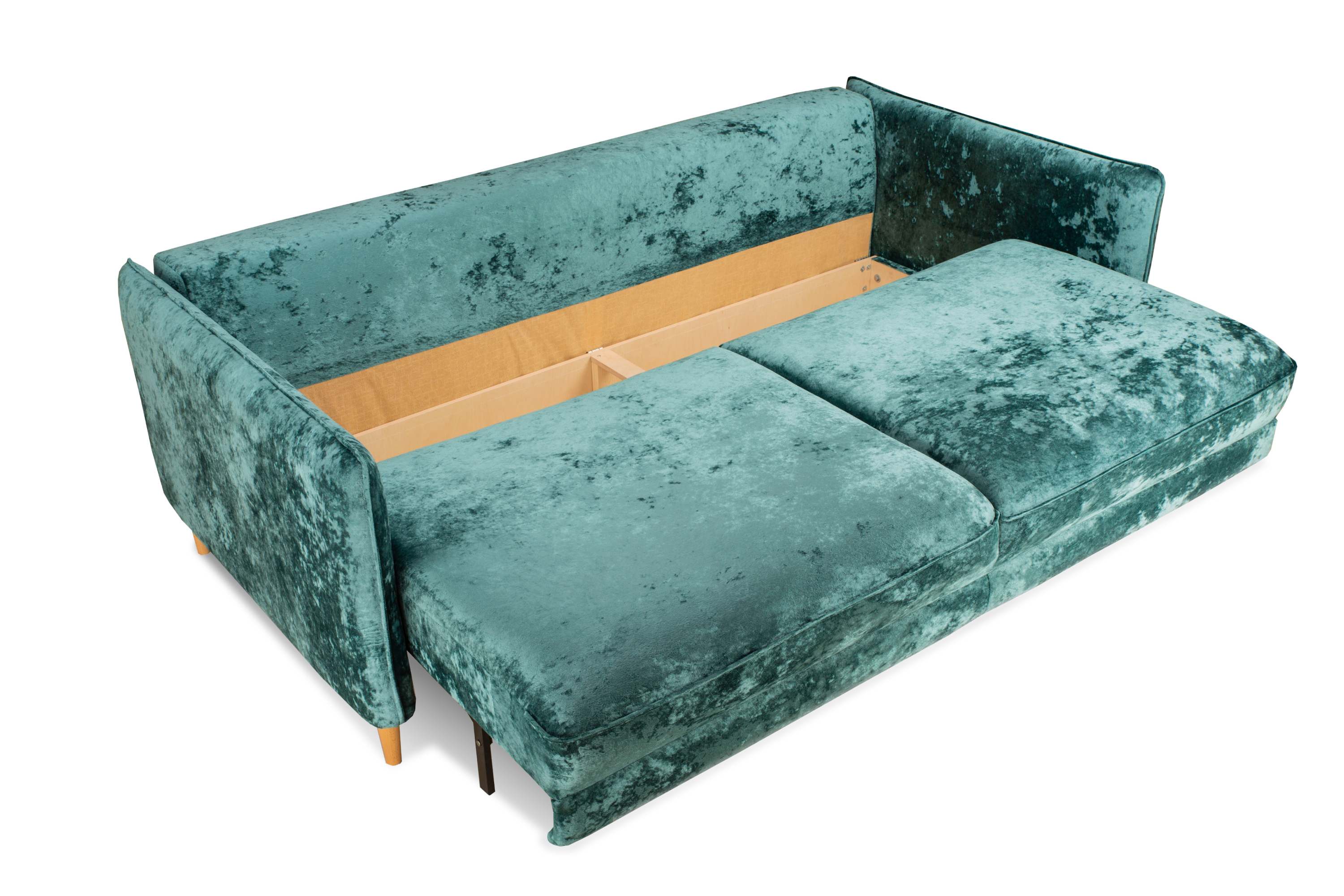 Фото Йорк Премиум диван-кровать плюш Мадейра азур 7
