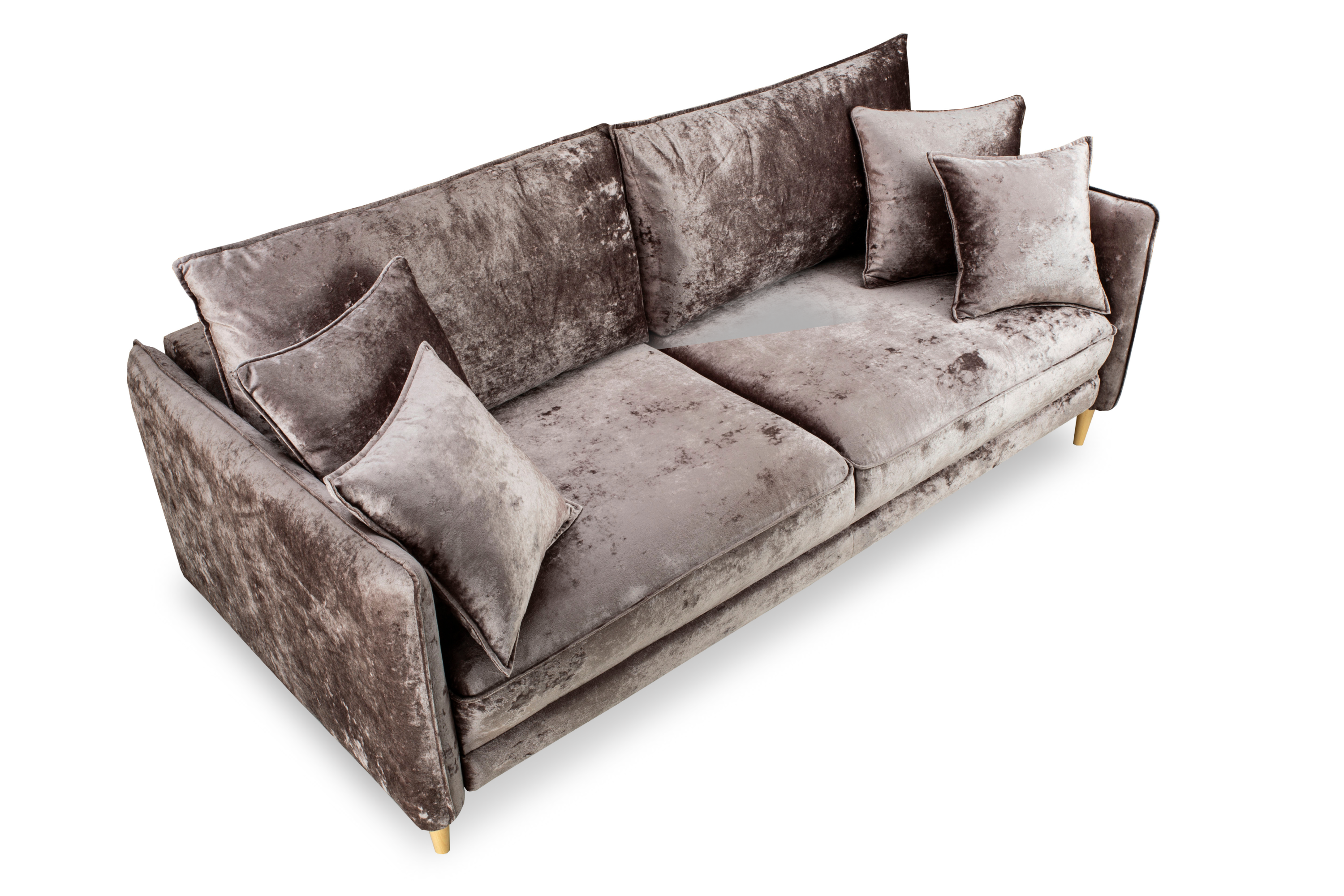 Фото №4 Йорк Премиум диван-кровать плюш Мадейра кофе