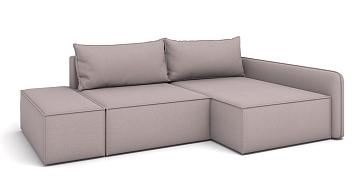Фото №1 Лофт угловой диван с банкеткой Romano mocca