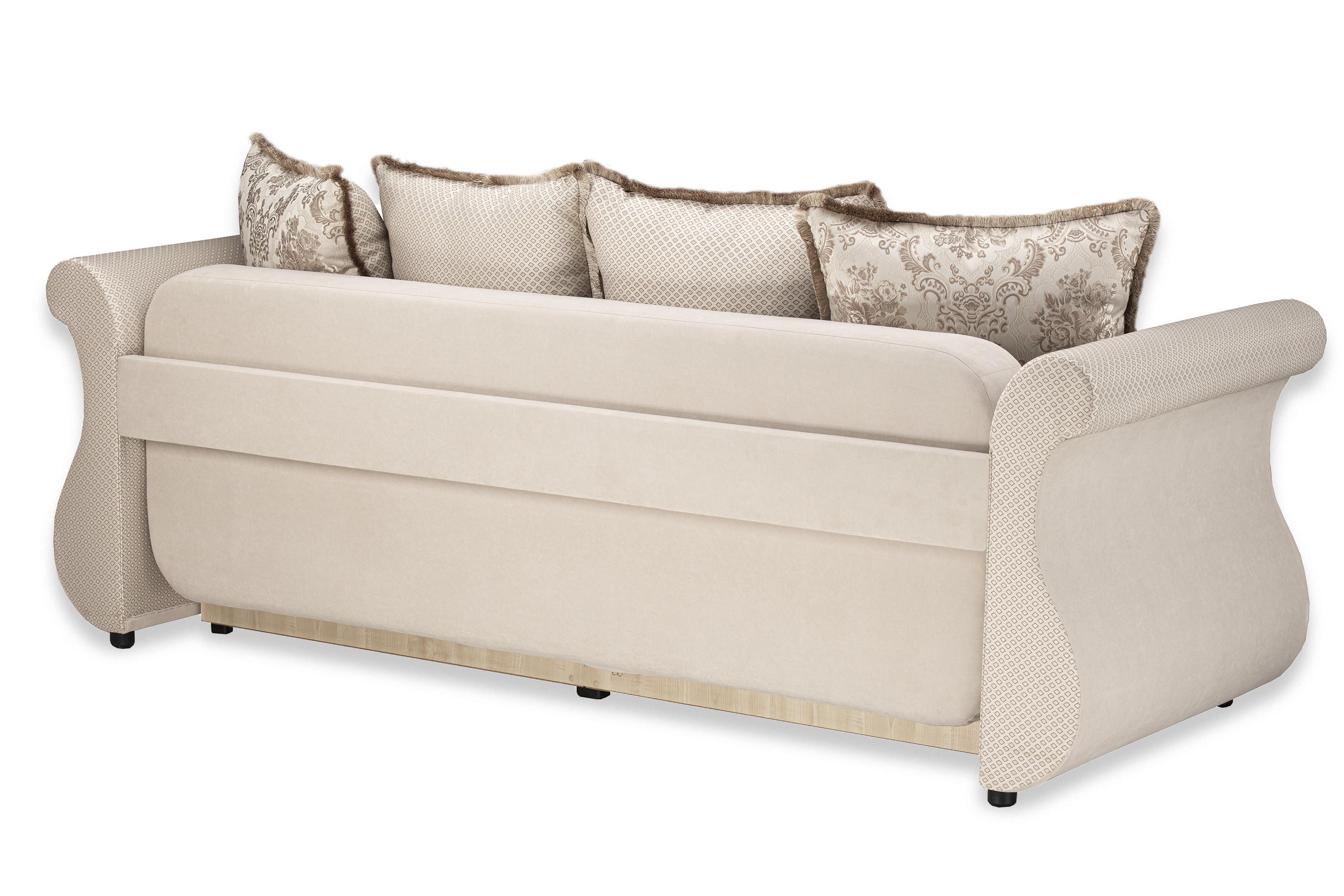 Фото №2 Дарем стандарт диван-кровать велюр Формула 102 жаккард Луиза Беж