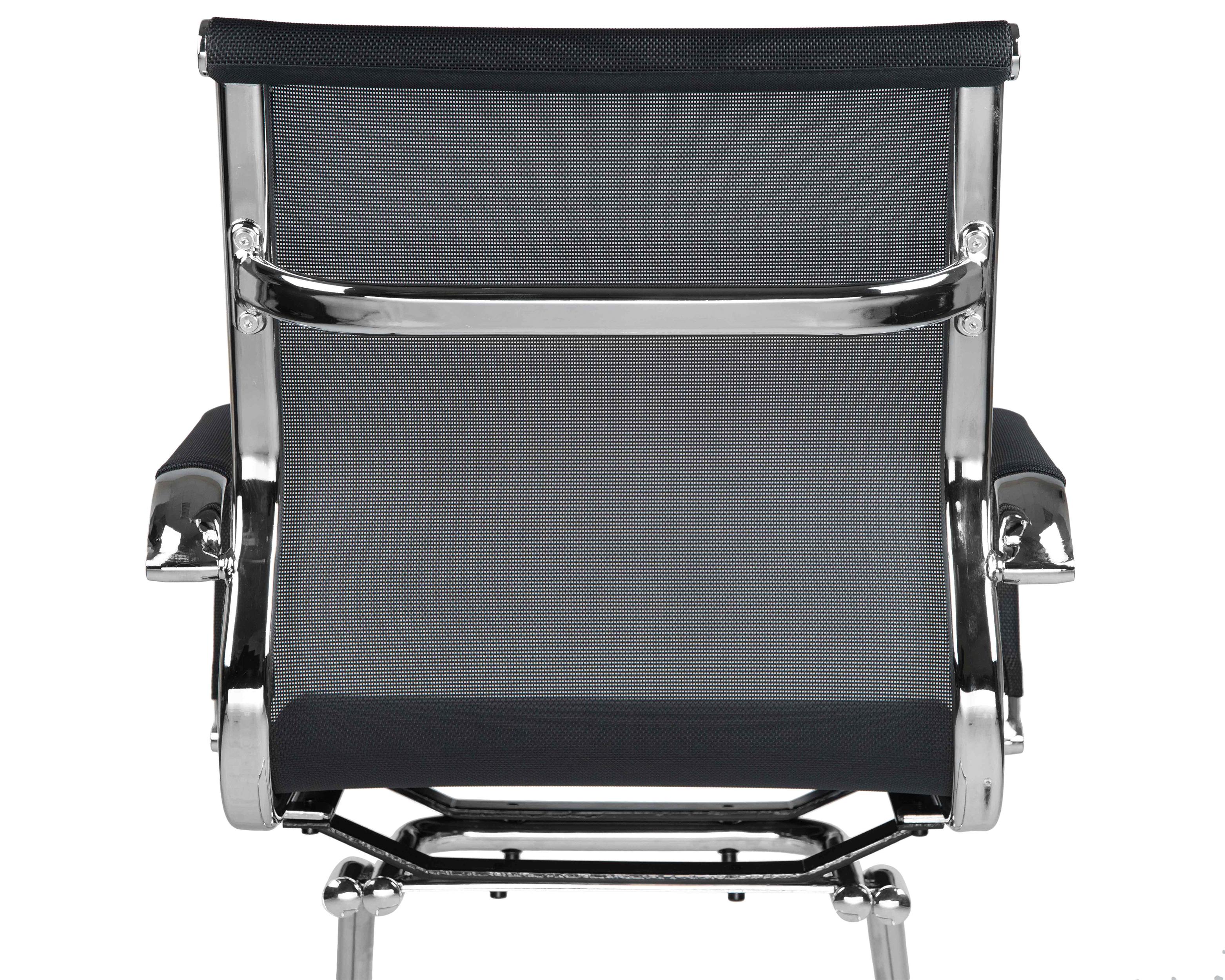 Фото №7 Офисное кресло для посетителей DOBRIN CODY MESH черный цвет основания хромированная сталь LMR-102N