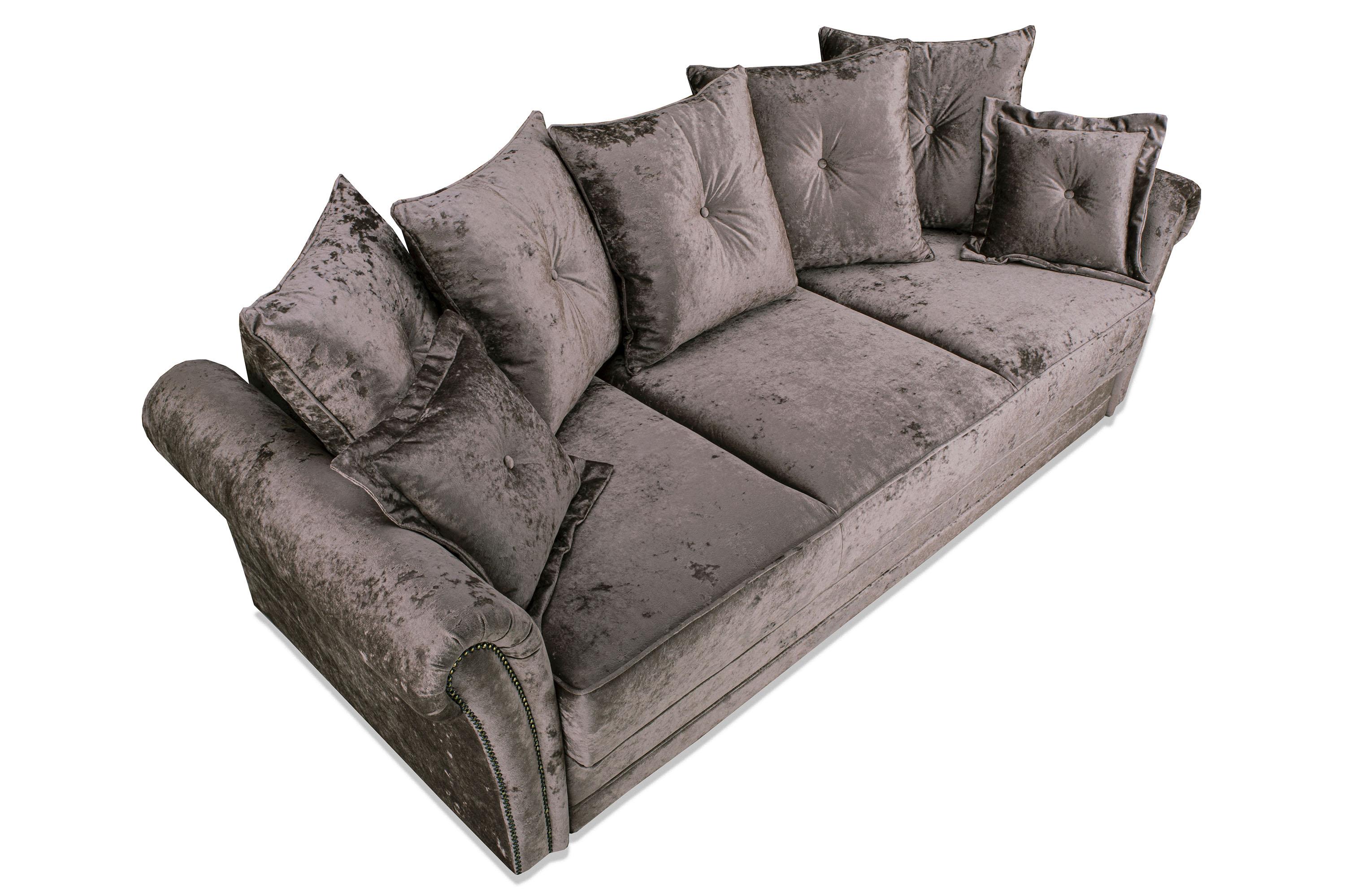 Фото №7 Мерсер Премиум диван-кровать плюш Мадейра Кофе