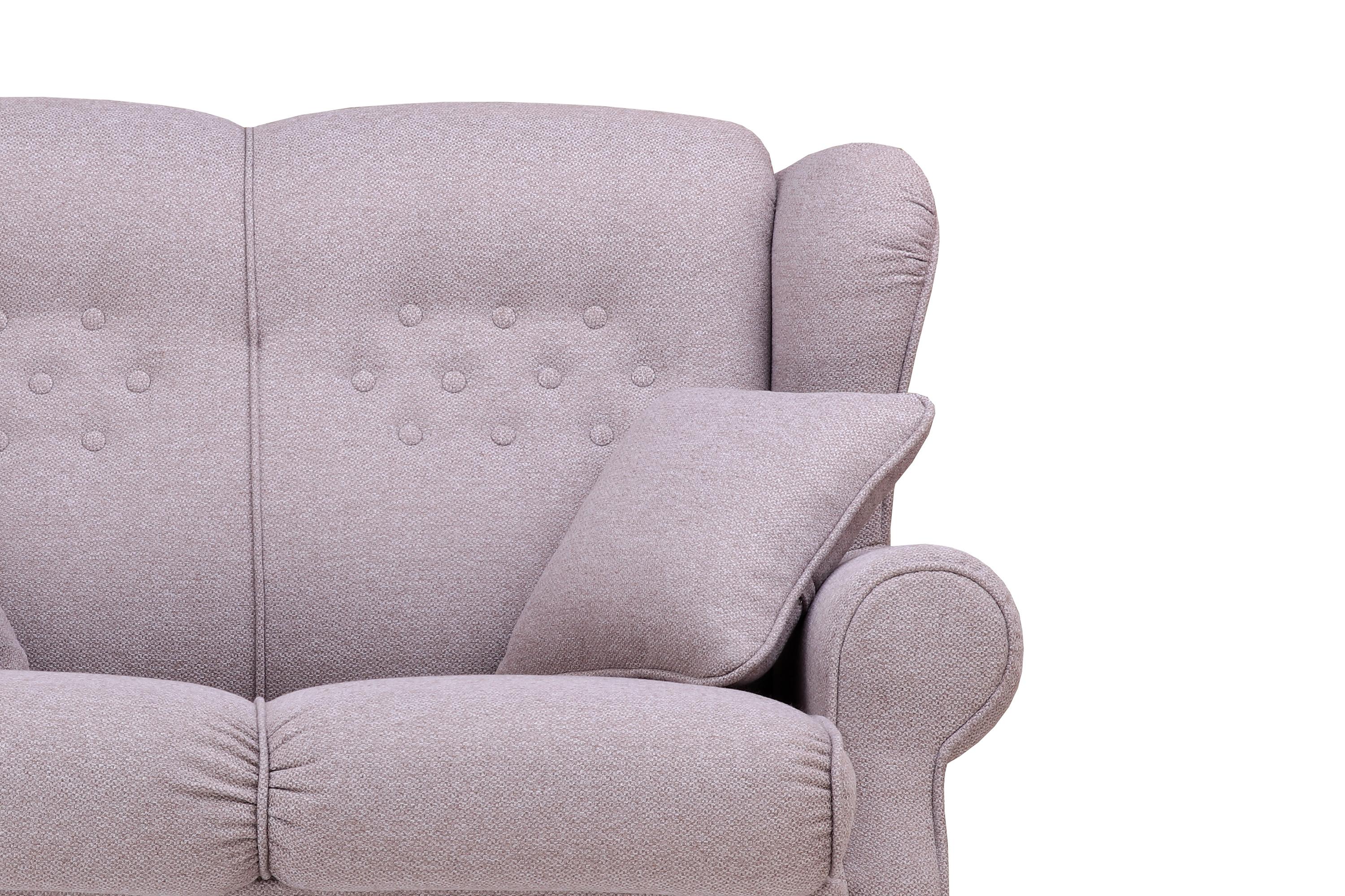 Фото №3 Ланкастер двухместный диван-кровать рогожка Аполло мокка