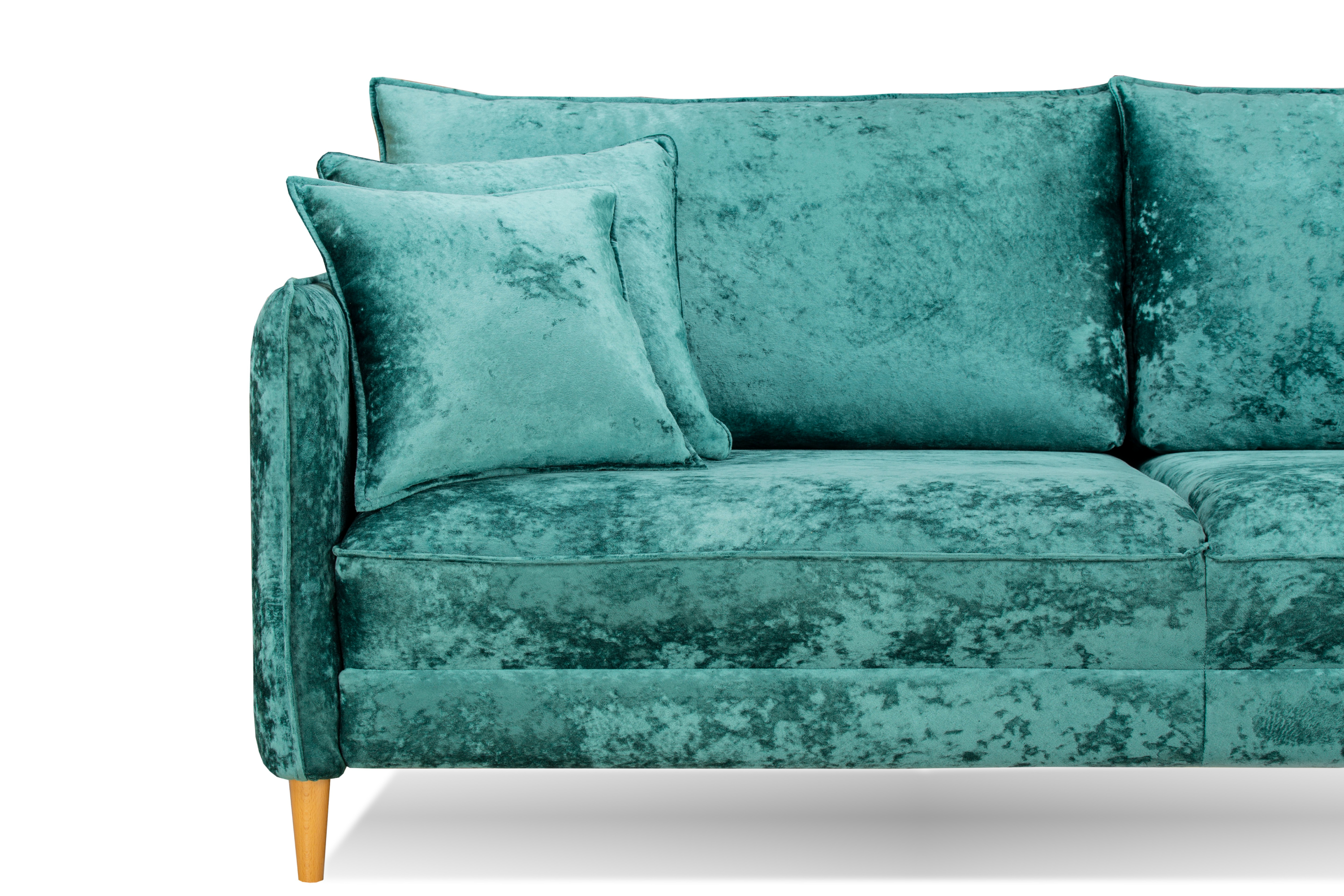 Фото Йорк Премиум диван-кровать плюш Мадейра азур 12