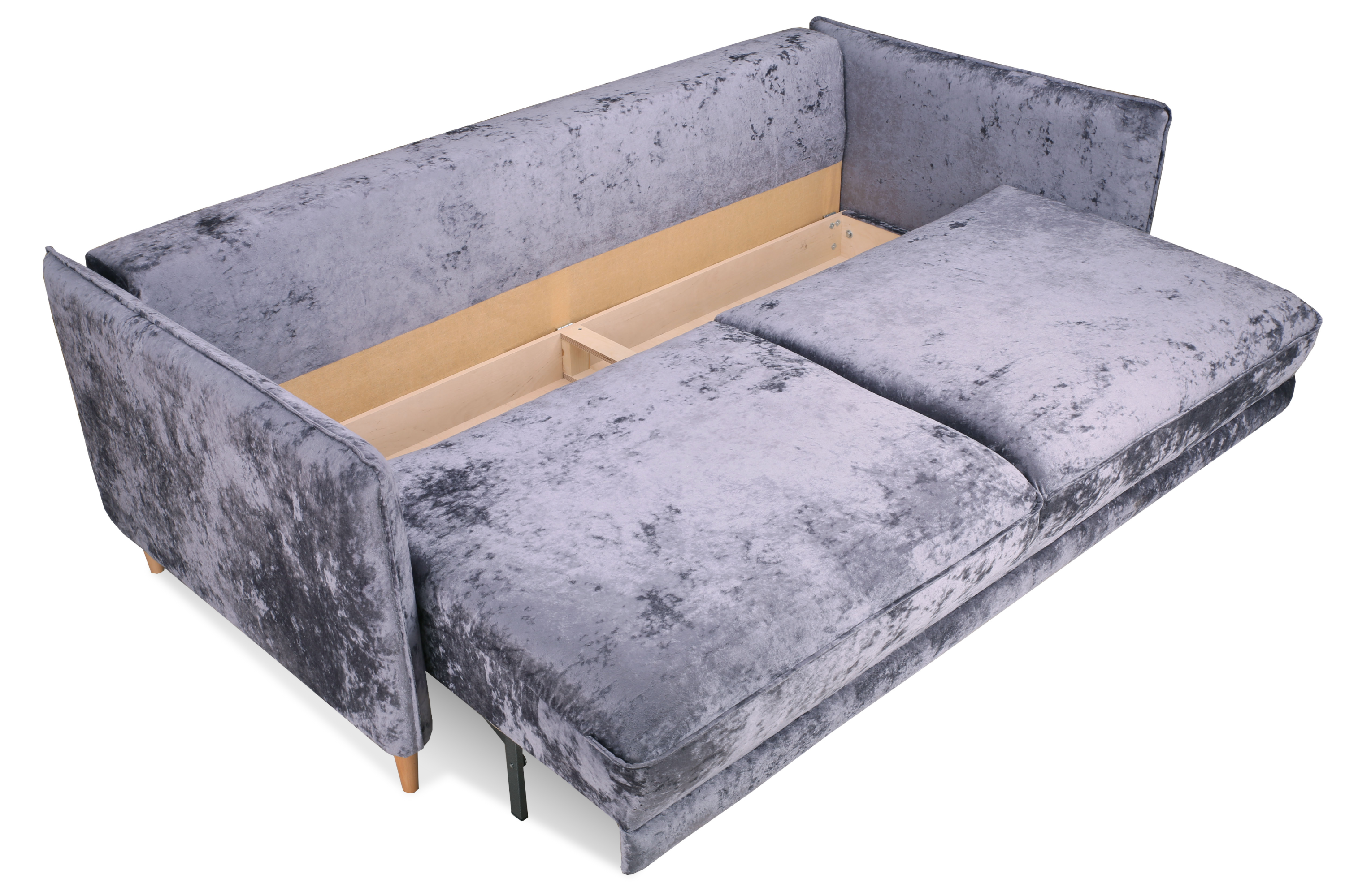 Фото Йорк Премиум диван-кровать плюш Мадейра смоки 12