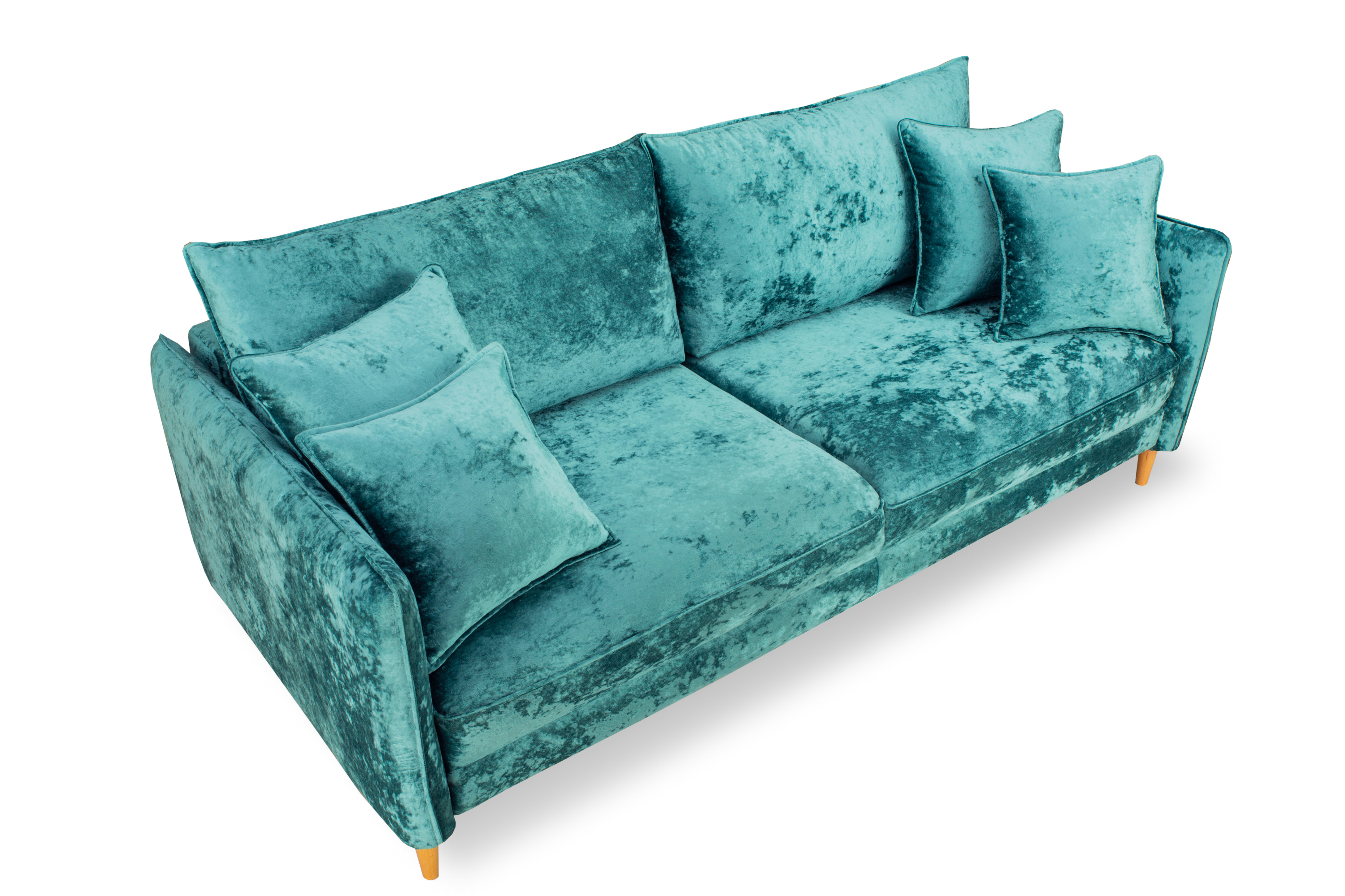 Фото Йорк Премиум диван-кровать плюш Мадейра азур 6