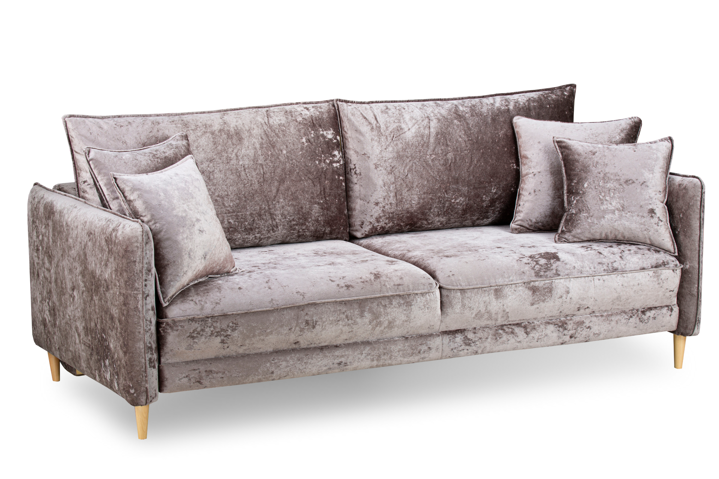 Фото №2 Йорк Премиум диван-кровать плюш Мадейра кофе