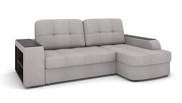 Фото Берлин, угловой диван с широким подлокотником Mercury light grey (K) 1