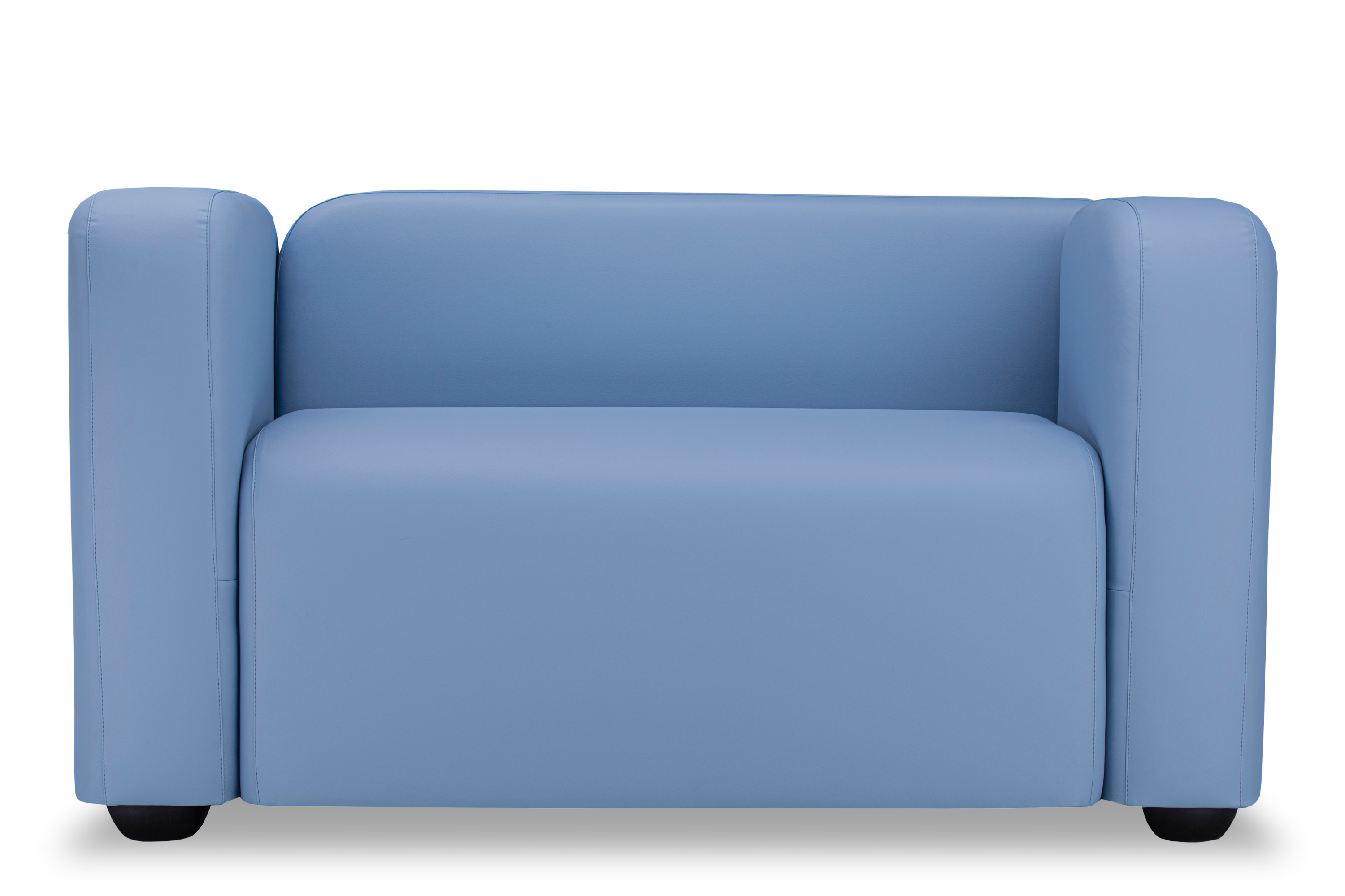 Фото Квадрато двухместный диван экокожа Санторини Блю 1