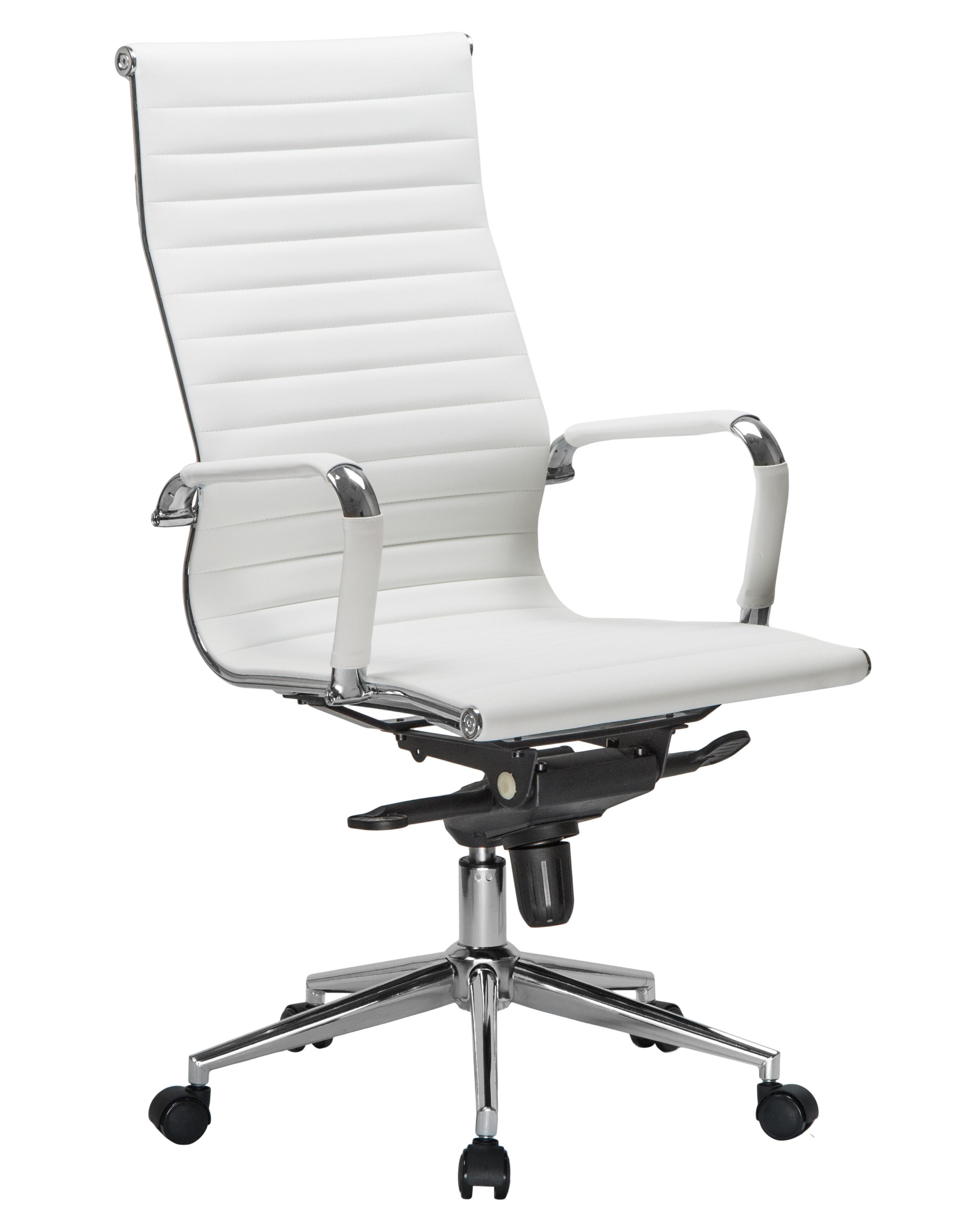 Фото №2 Офисное кресло для руководителей DOBRIN CLARK белый LMR-101F