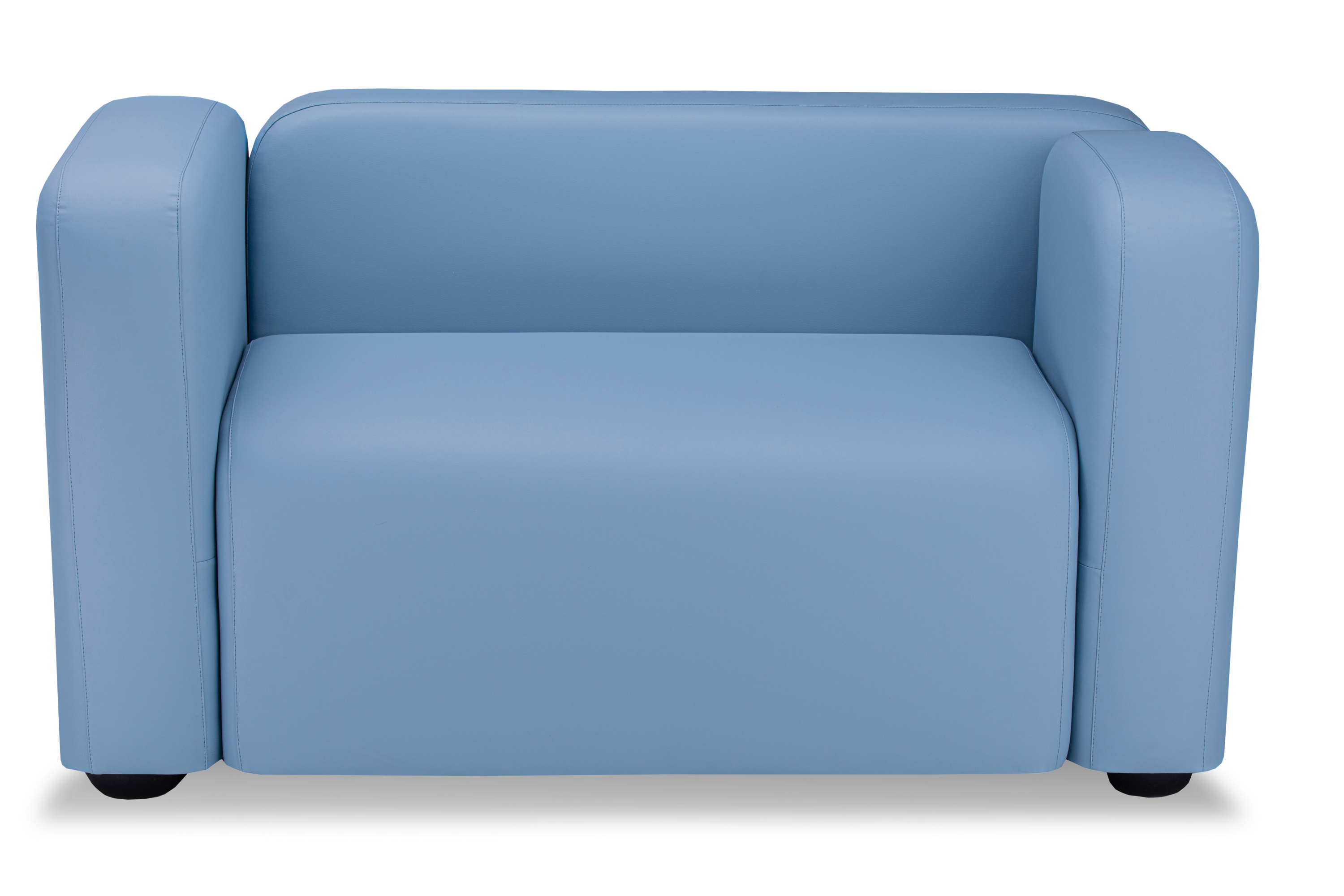 Фото Квадрато двухместный диван экокожа Санторини Блю 3