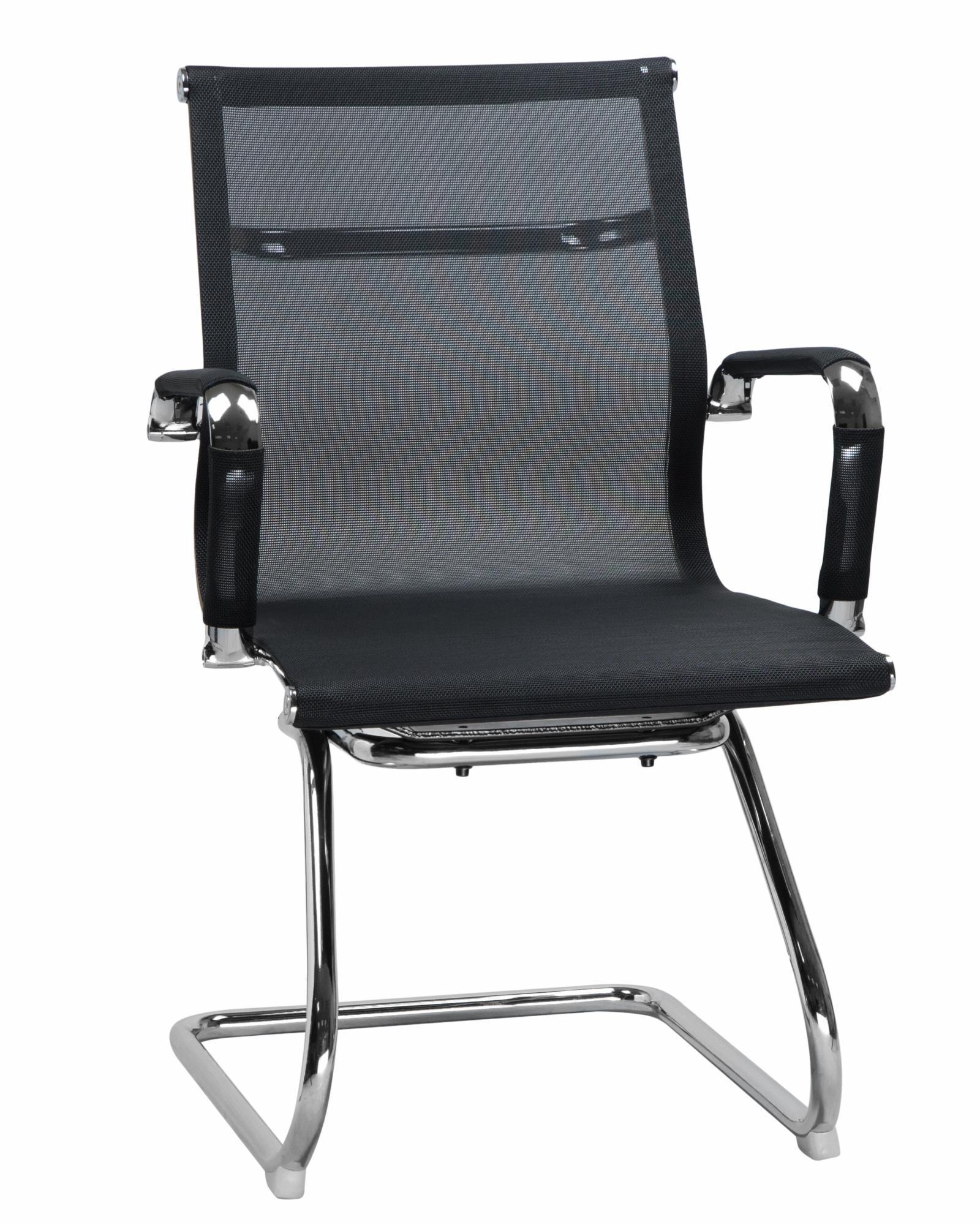 Фото №13 Офисное кресло для посетителей DOBRIN CODY MESH черный цвет основания хромированная сталь LMR-102N