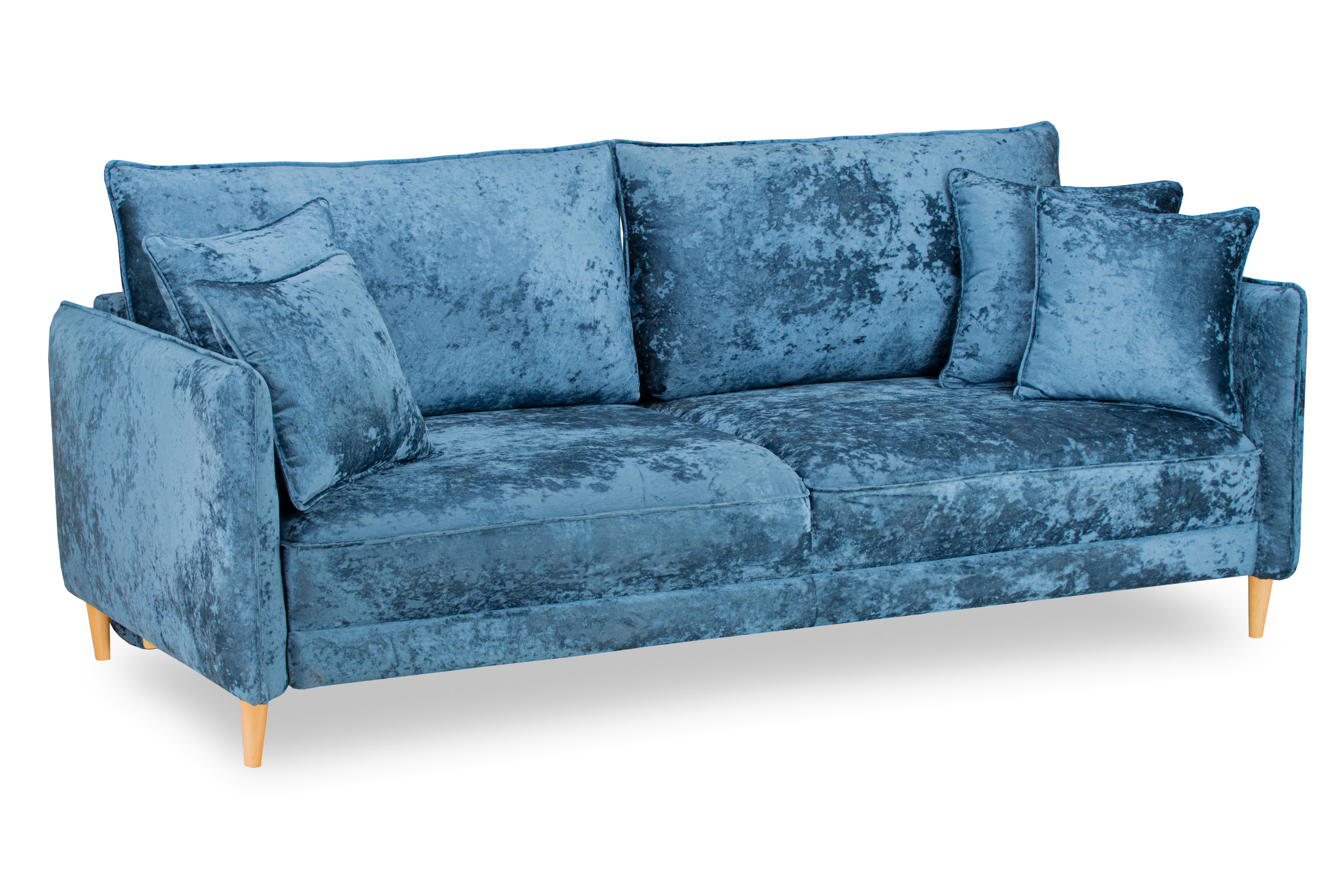 Фото Йорк Премиум диван-кровать плюш Мадейра блю 7