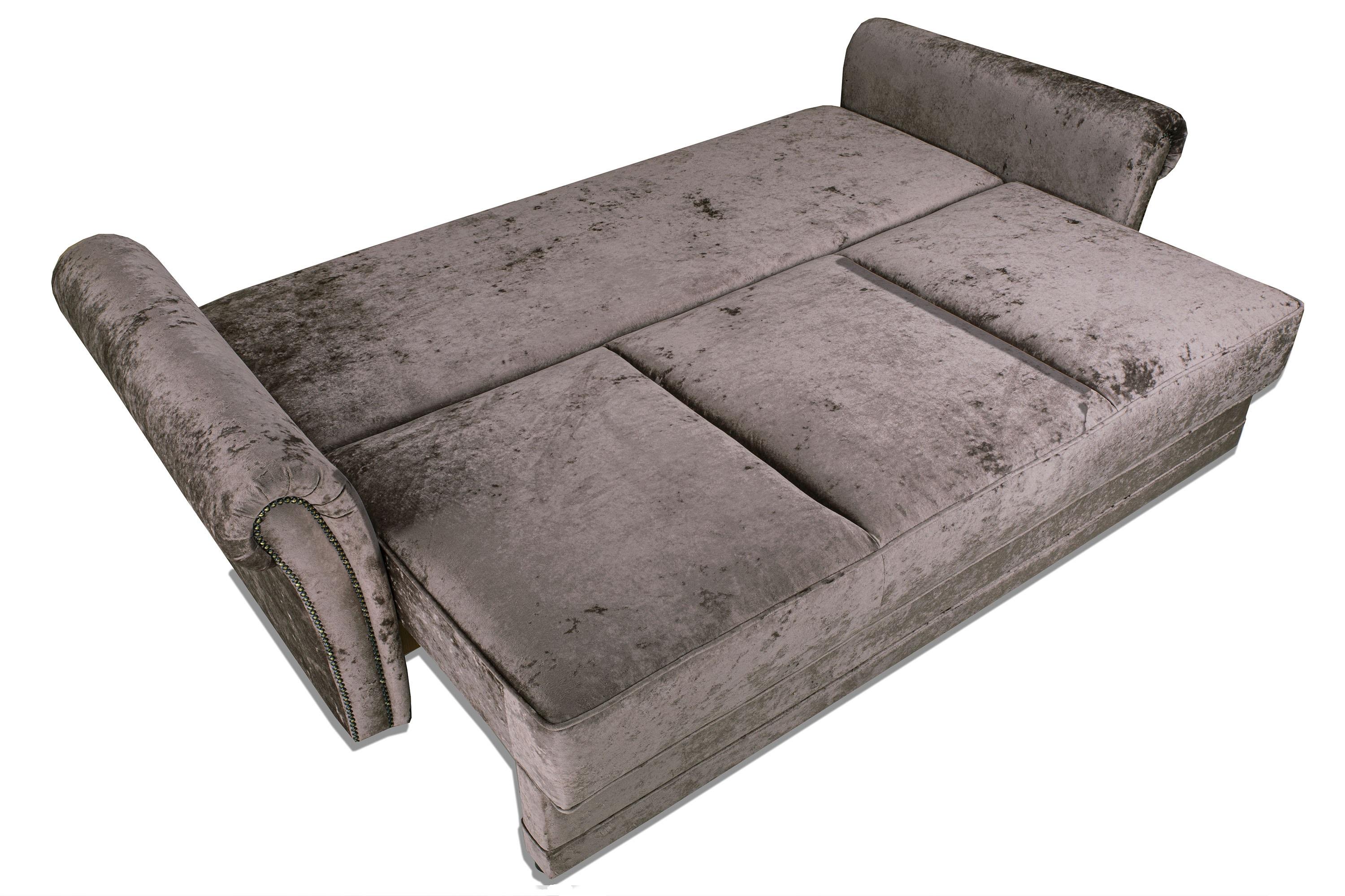Фото №10 Мерсер Премиум диван-кровать плюш Мадейра Кофе