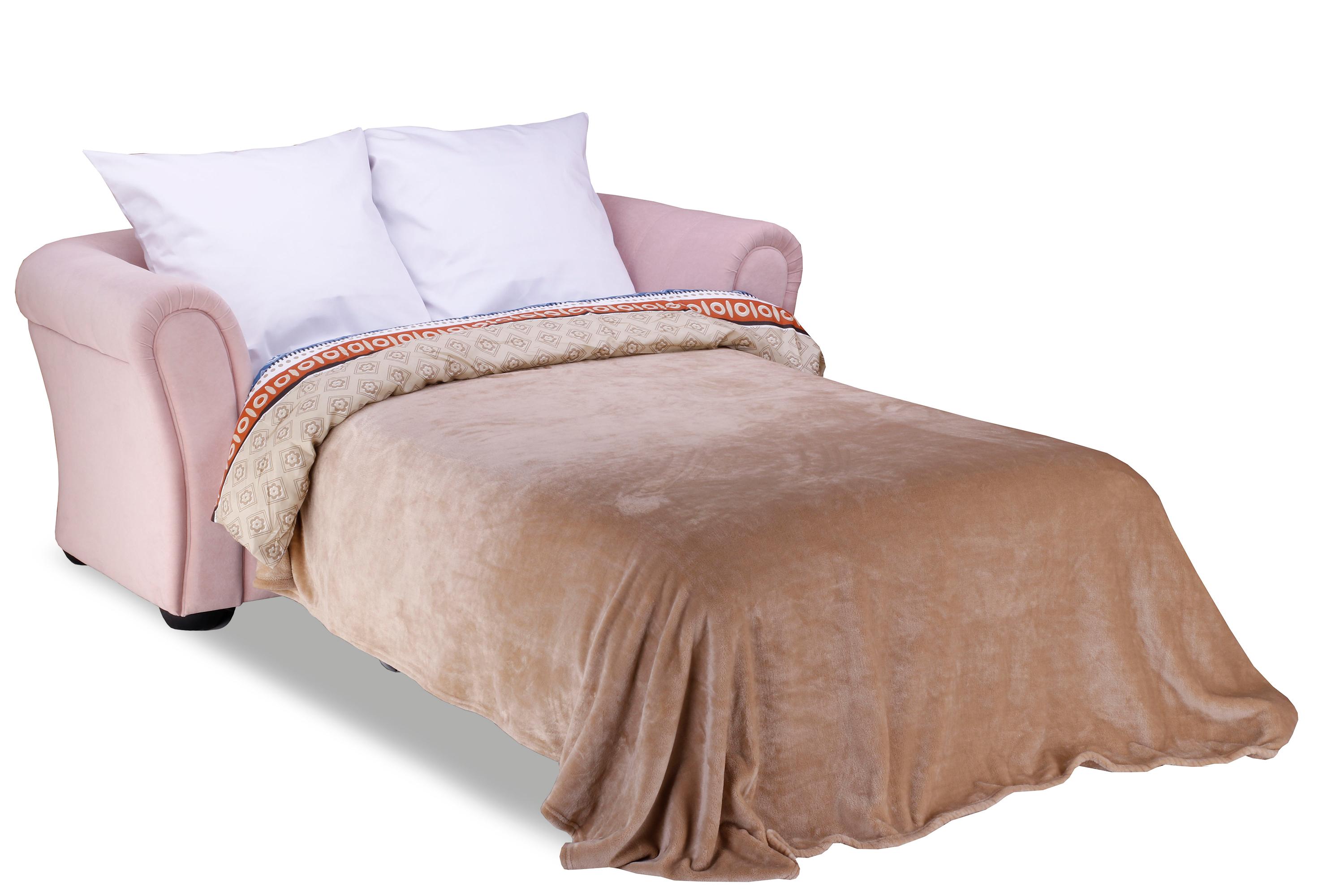 Фото №8 Бруклин Премиум двухместный диван-кровать велюр Ультра Роз