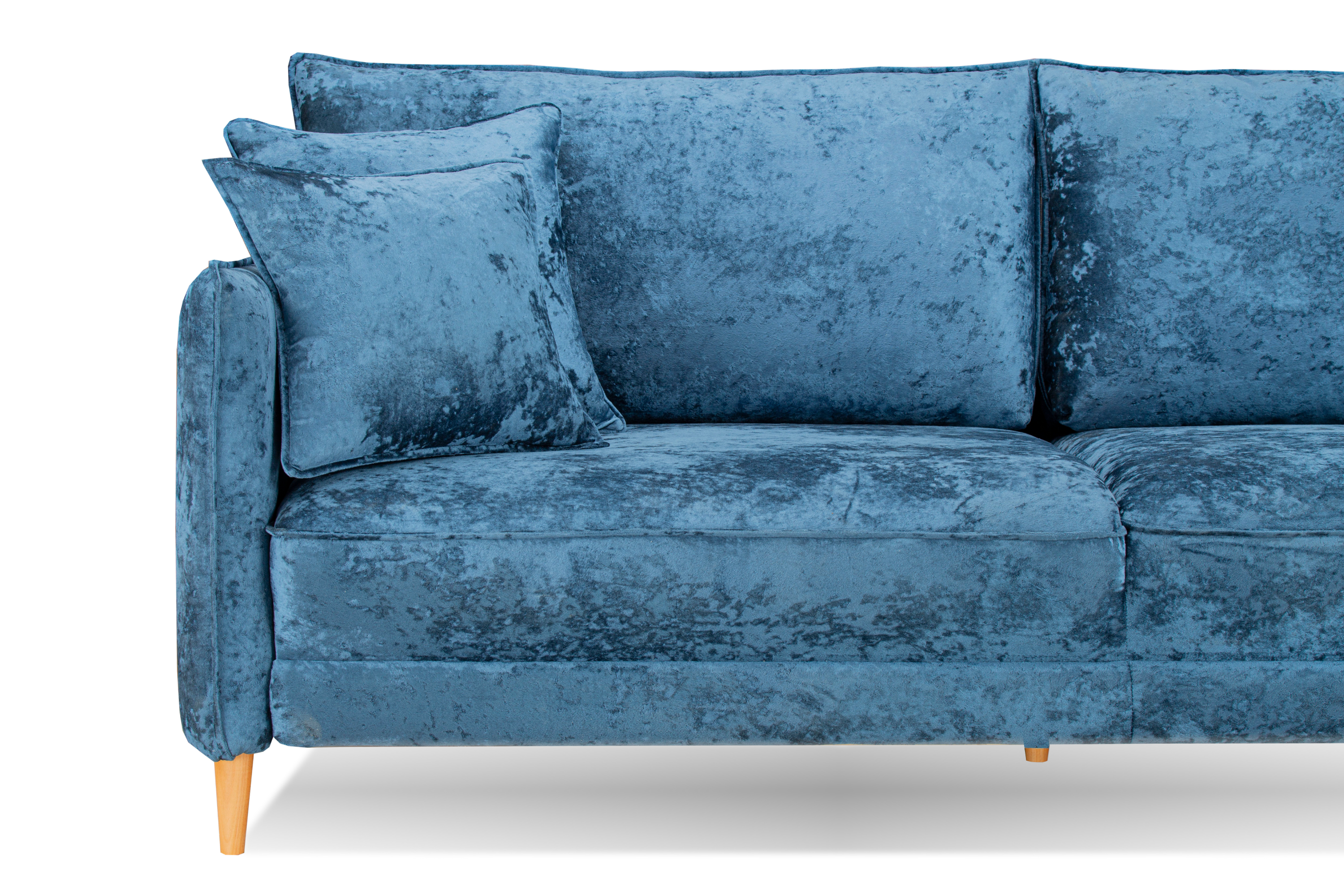Фото №2 Йорк Премиум диван-кровать плюш Мадейра блю