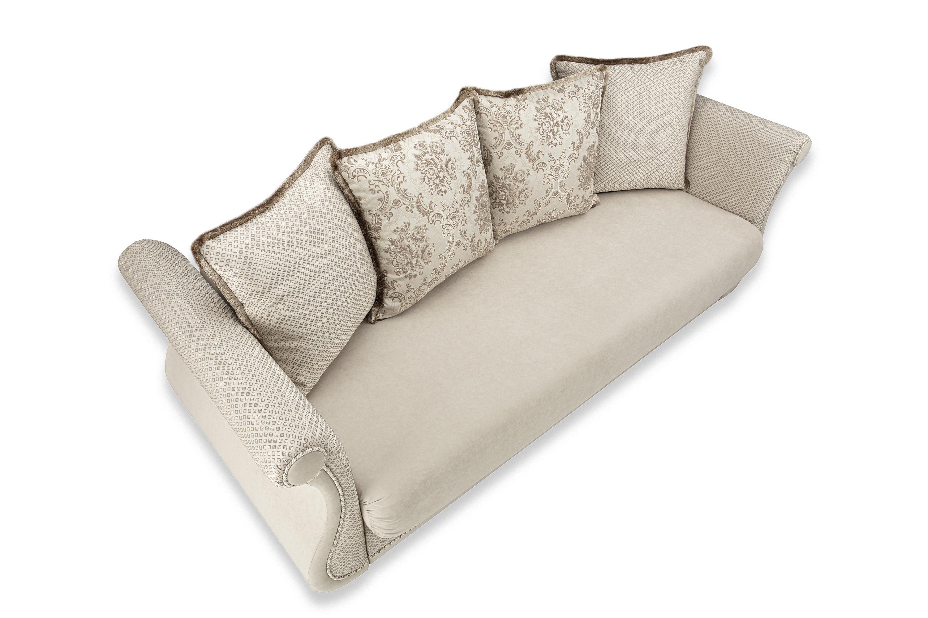 Фото №10 Дарем стандарт диван-кровать велюр Формула 102 жаккард Луиза Беж