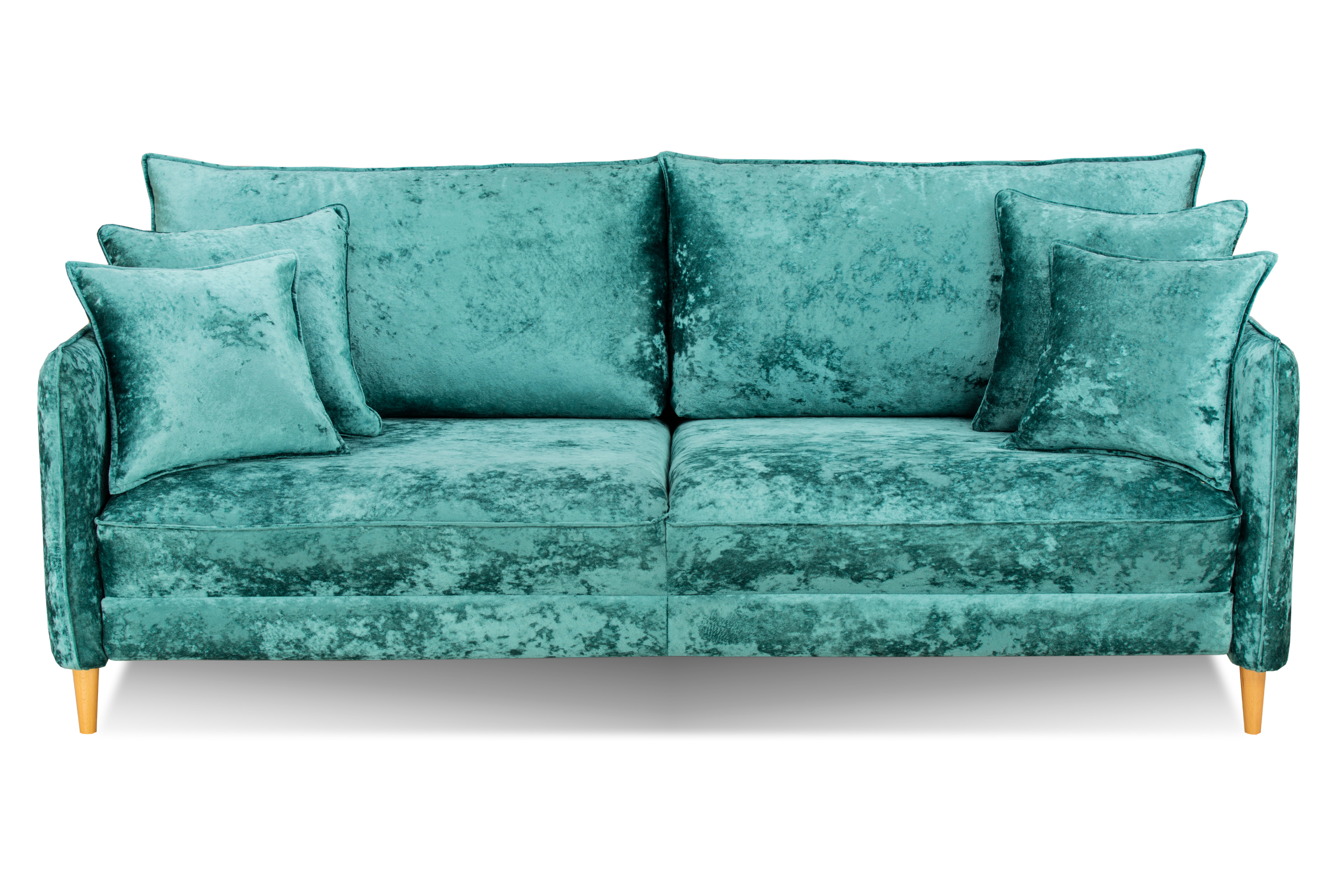 Фото Йорк Премиум диван-кровать плюш Мадейра азур 2