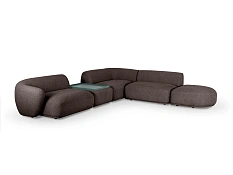 Модульный диван Fabro, коричневый