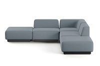 Фото №1 Сиб МОД5. угловой модульный диван Экокожа Лайт Грей