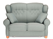 Фото Ланкастер двухместный диван-кровать рогожка Аполло минт 1