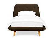 Фото №3 Кровать Loa 900, коричневый