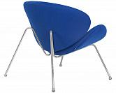 Фото Кресло дизайнерское DOBRIN EMILY цвет сиденья синий AF6 цвет основания хромированная сталь 5