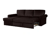 Фото №4 Угловой диван-кровать Murom, темно-коричневый