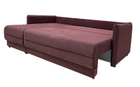 Фото №4 Оскар угловой диван-кровать красный