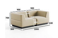 Фото №2 Сиб МОД3. модульный диван Экокожа Санд