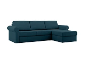 Фото №2 Угловой диван с оттоманкой и ёмкостью для хранения п5 Peterhof, зеленый