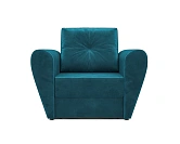 Фото №2 Кресло-кровать Квартет Бархат сине-зеленый STAR VELVET 43 BLACK GREEN