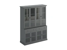 Шкаф-витрина Caprio, серый