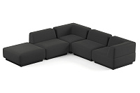 Фото №1 Сиб MOD8. угловой модульный диван Экокожа Блэк