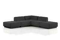 Фото №2 Сиб МОД5. угловой модульный диван Экокожа Блэк